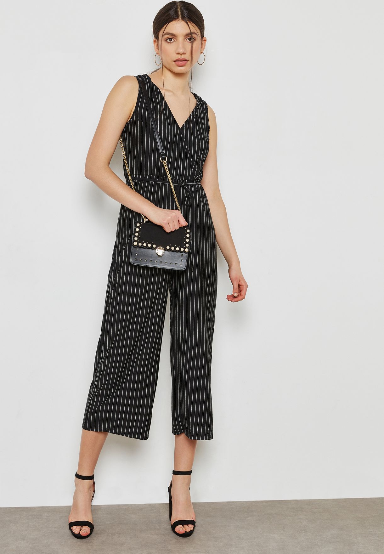 cotton on striped jumpsuit