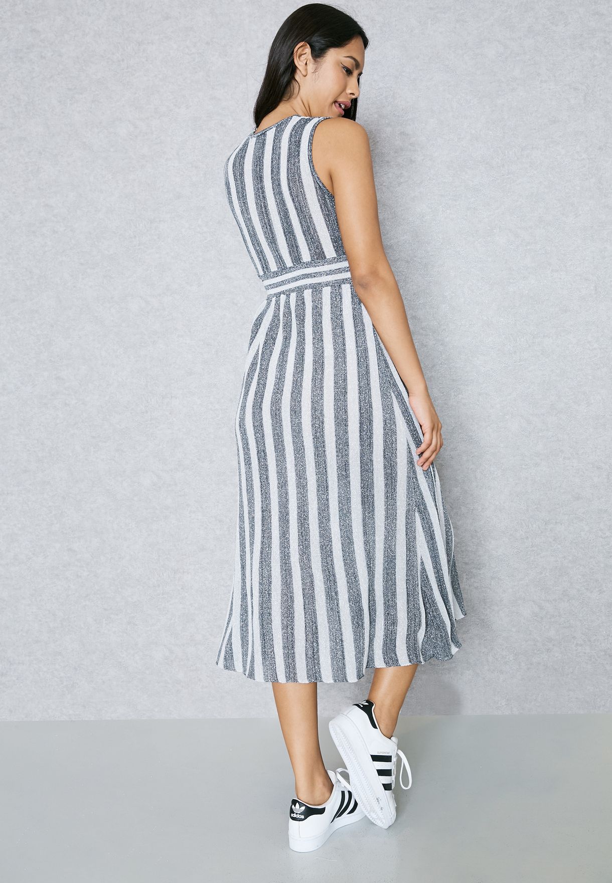 Shimmer Striped Dress