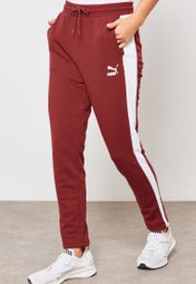 burgundy puma pants