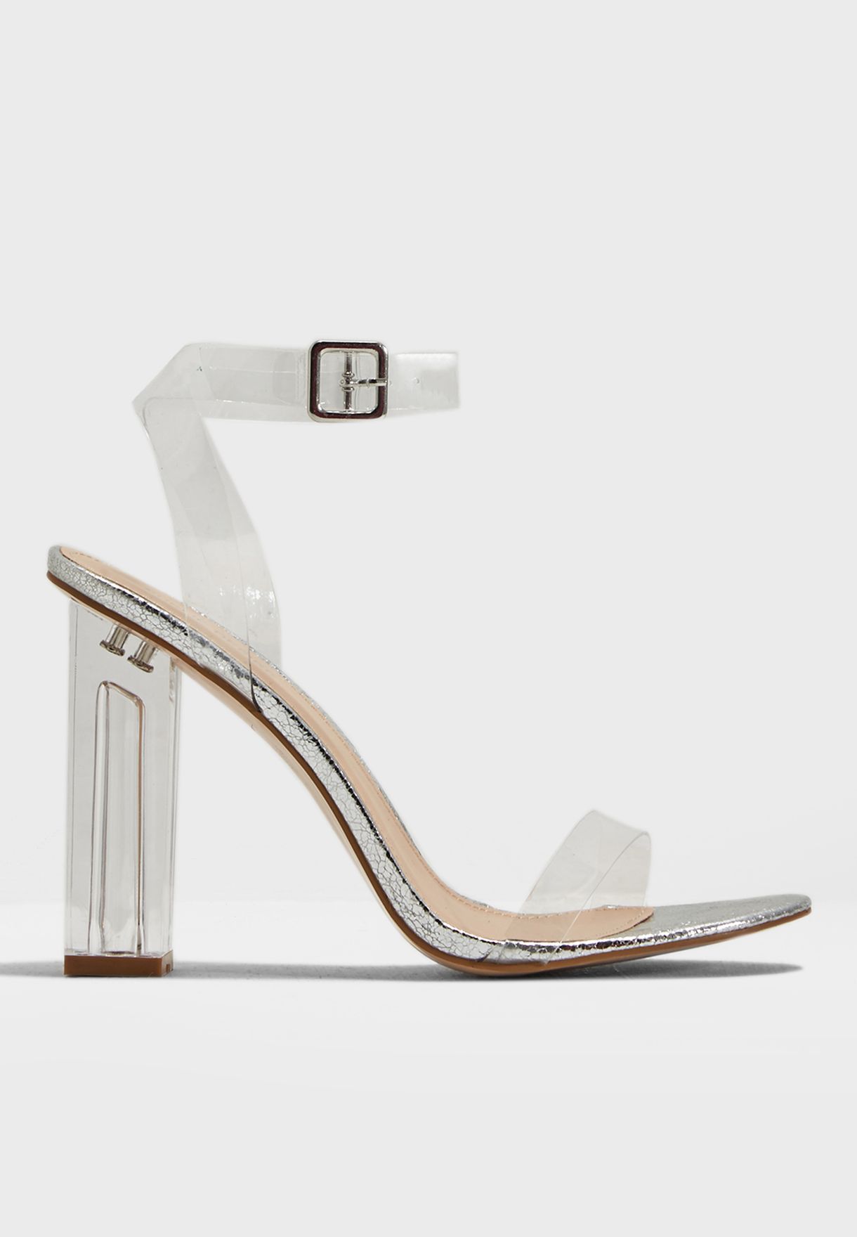 alia strappy perspex high heels