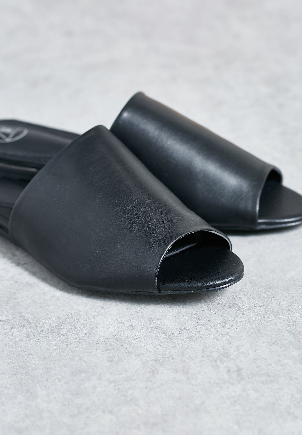 Buy Missguided black Peep Toe Slip On Mules for Women in Doha, other cities