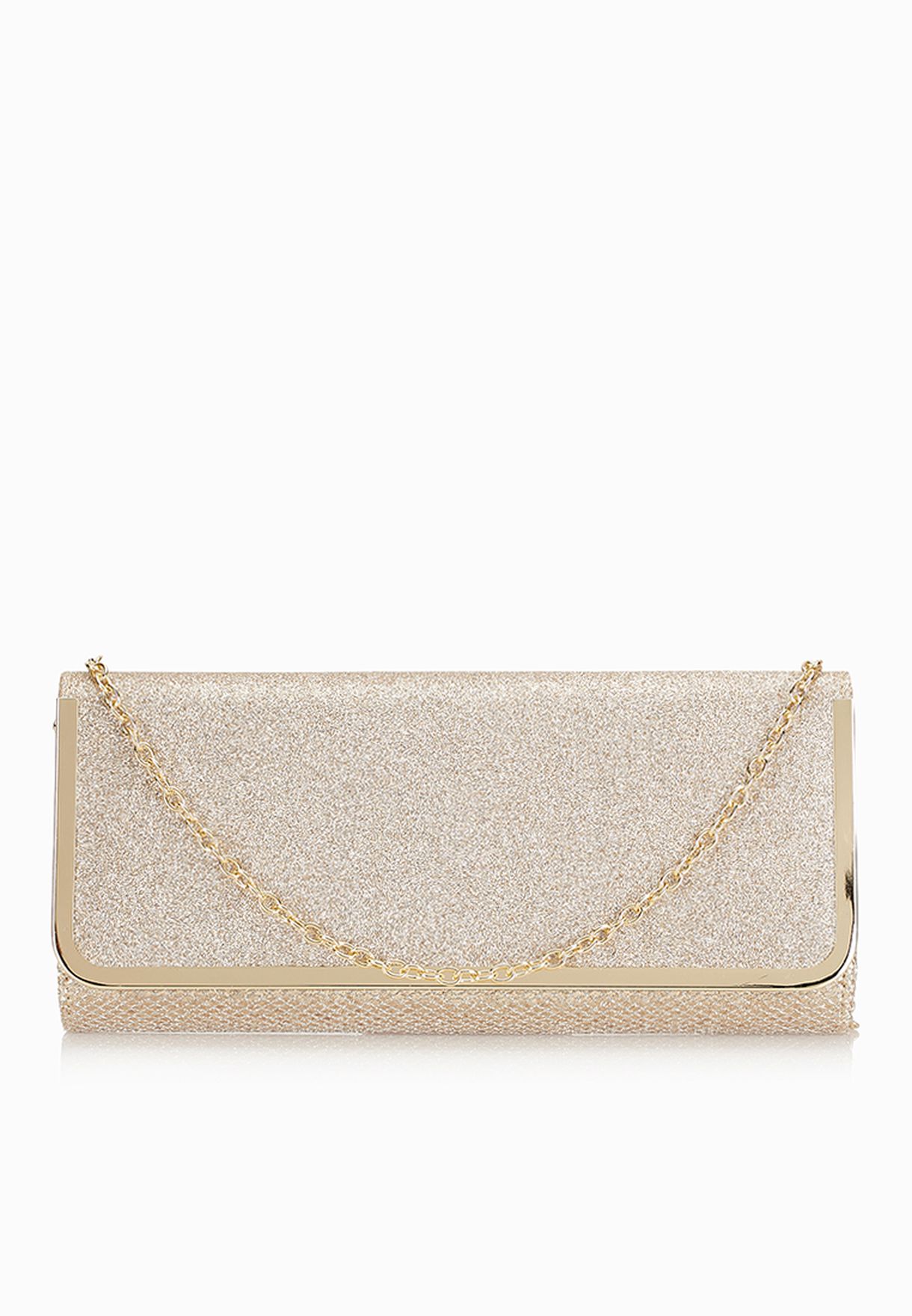 aldo gold clutch bag