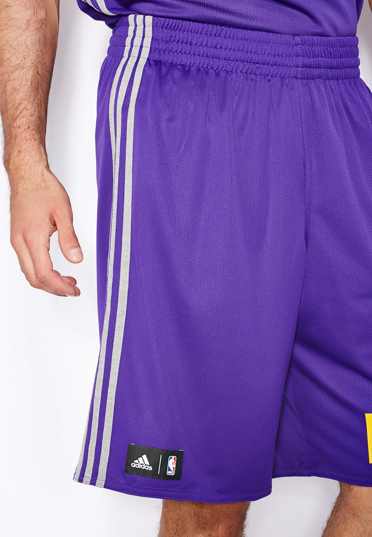 lakers reversible shorts