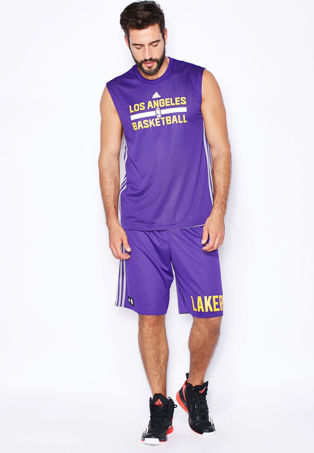 lakers reversible shorts