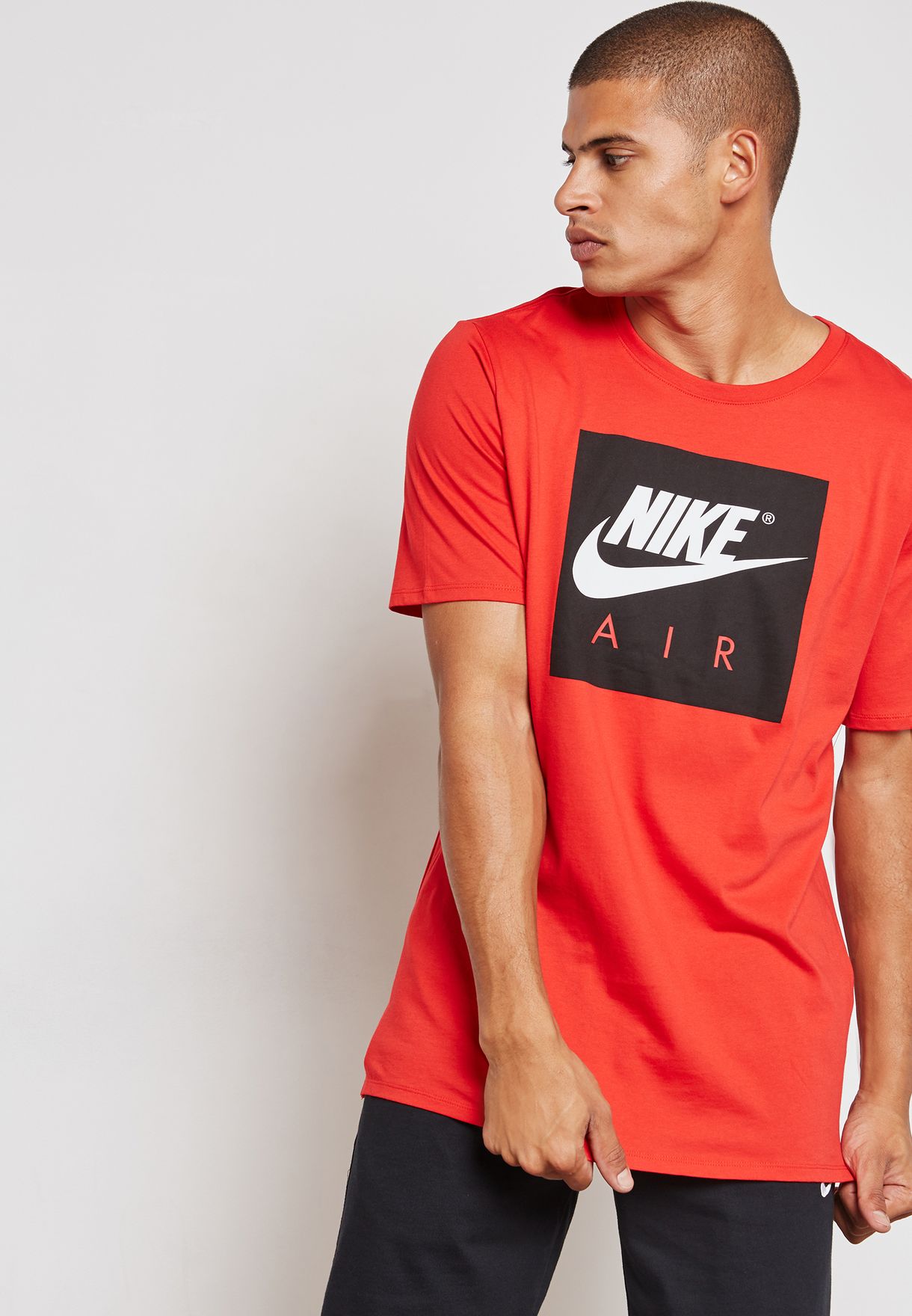 red nike air shirt