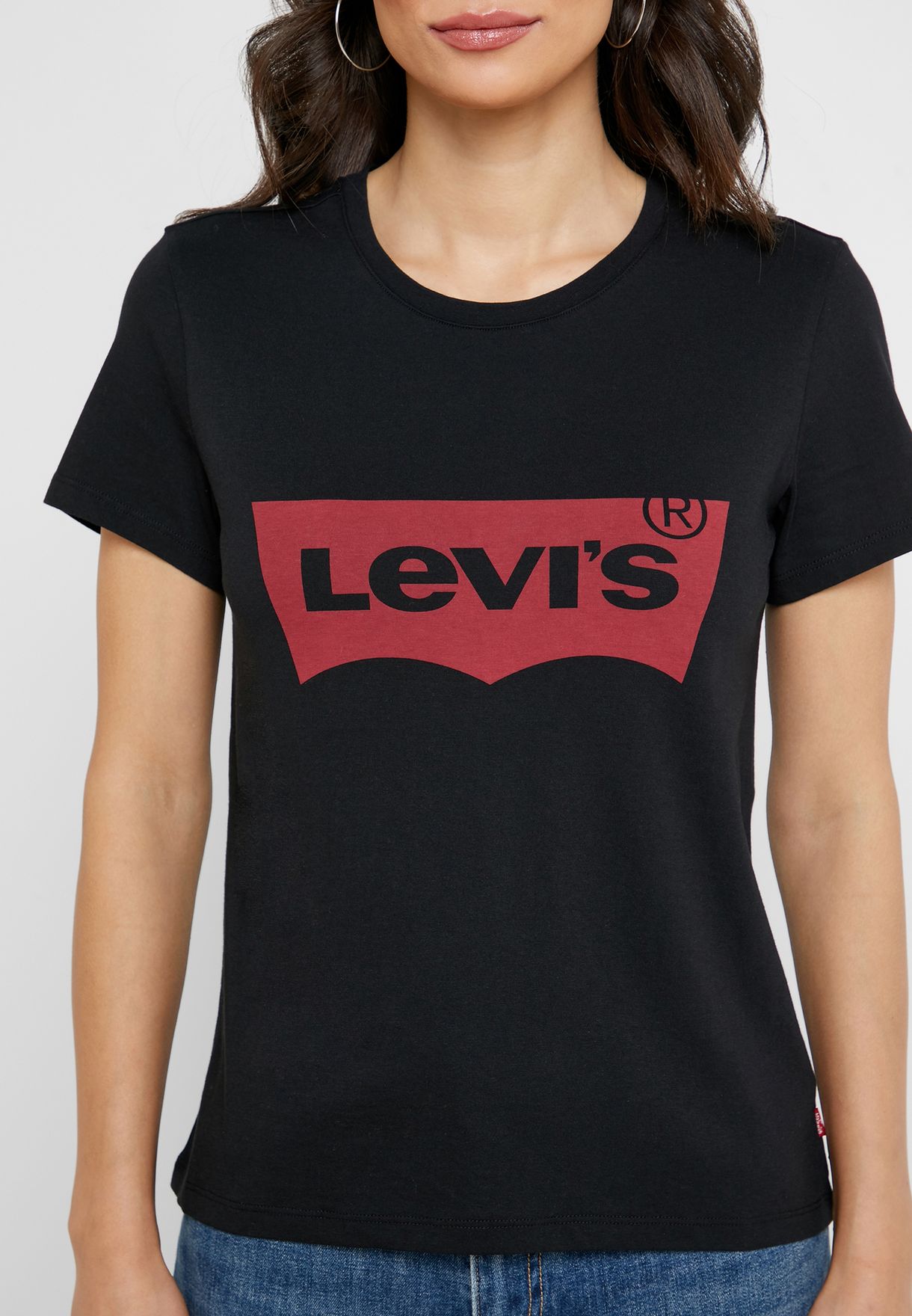 Buy Levis black Logo T-Shirt for Women in Muscat, Salalah