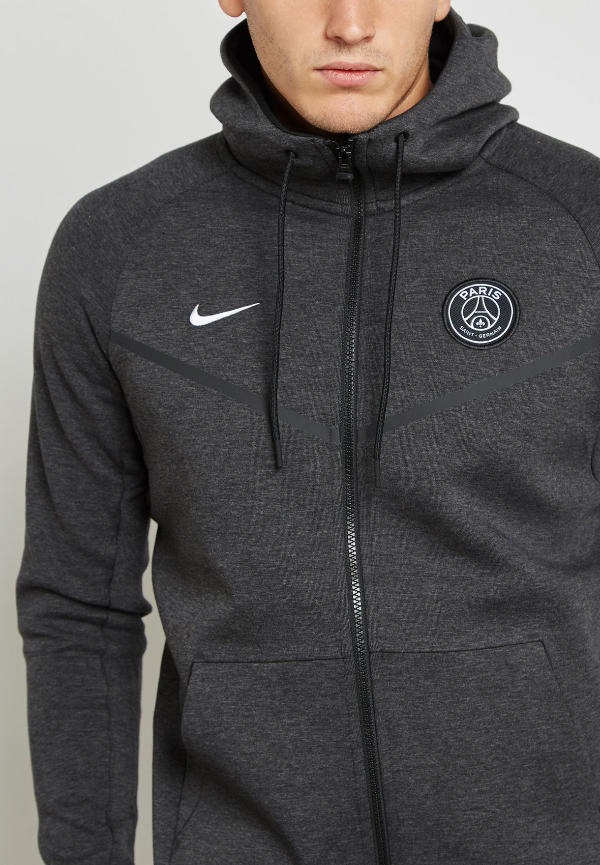 van mening zijn paneel veiligheid Buy Nike grey PSG Tech Fleece Authentic Hoodie for Men in MENA, Worldwide