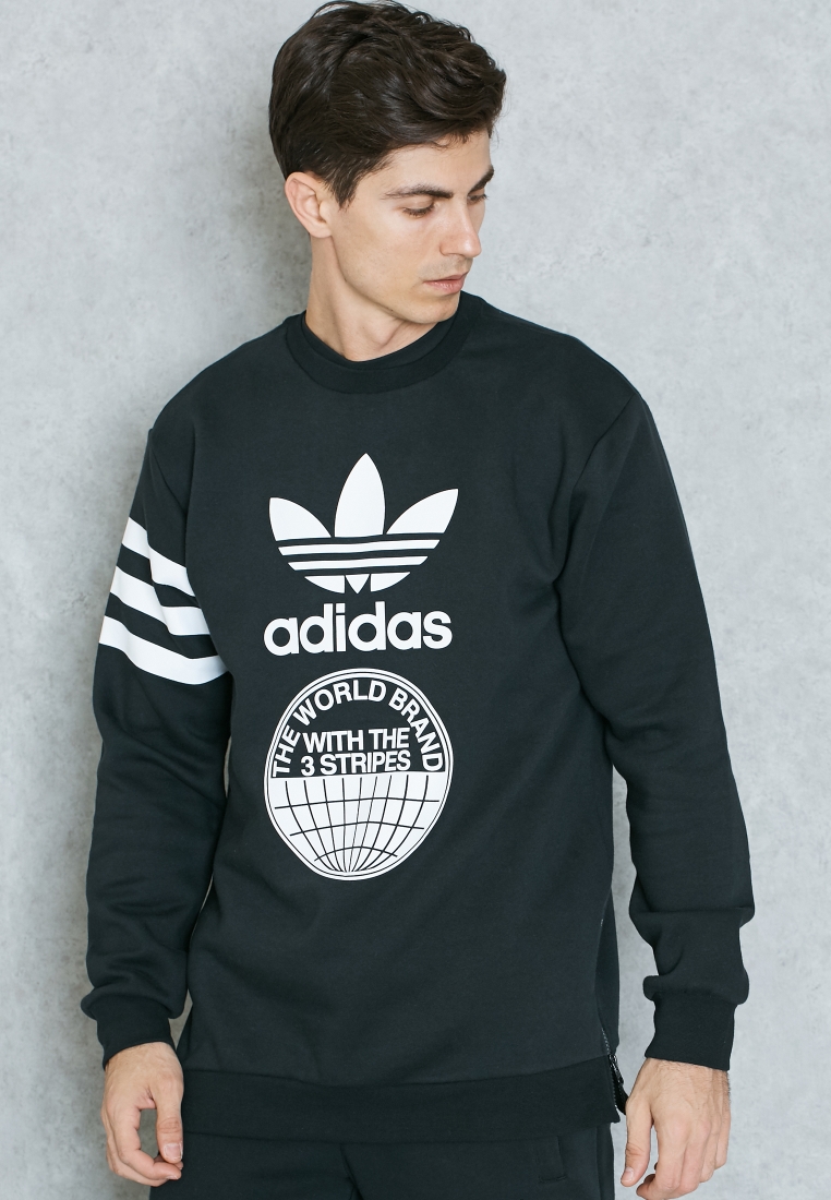 Buy adidas Originals black Street Sweatshirt for Men in MENA, Worldwide