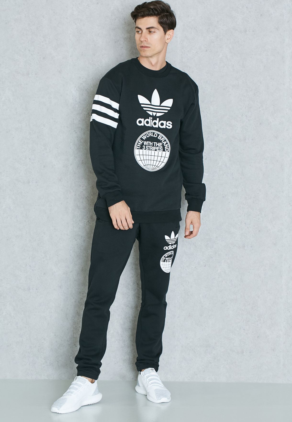 Buy adidas Originals black Street Graphic Sweatshirt Men in Muscat, Salalah