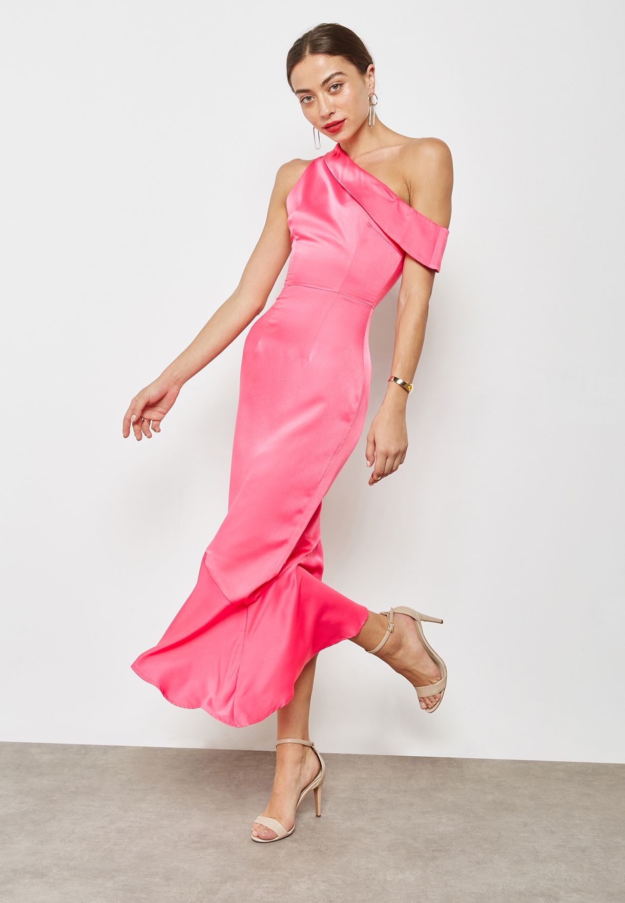 lavish alice pink frill dress