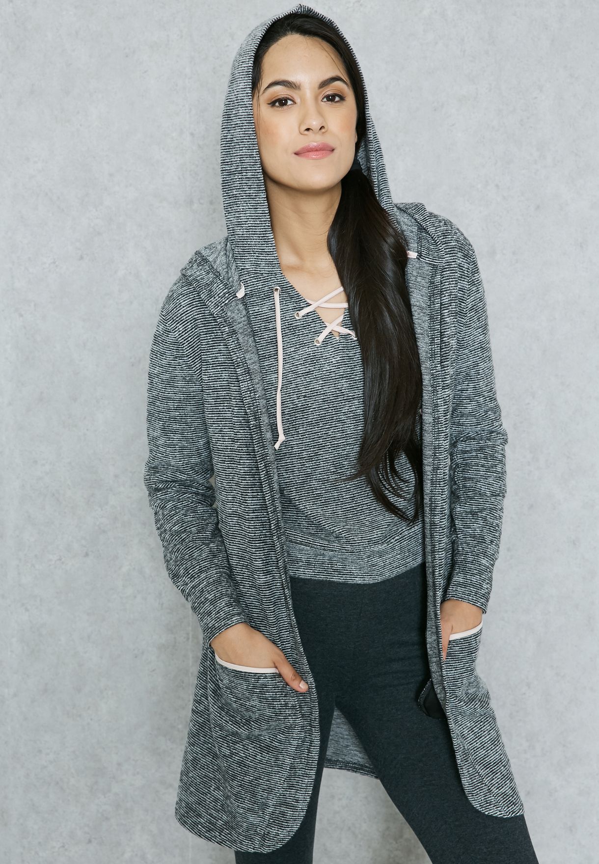 hooded cardigan new look