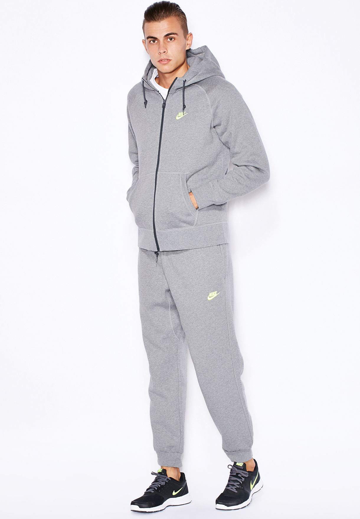 Buy Nike grey AW77 Fleece Tracksuit for Men in Dubai, Abu Dhabi ...