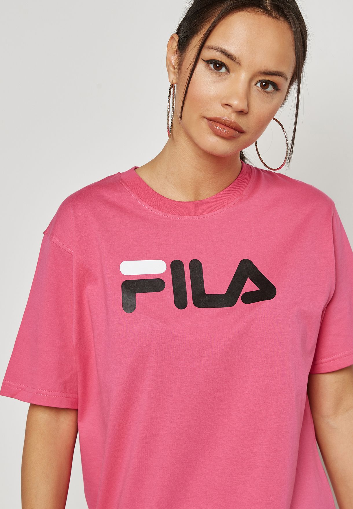 ellesse piping crop polo shirt