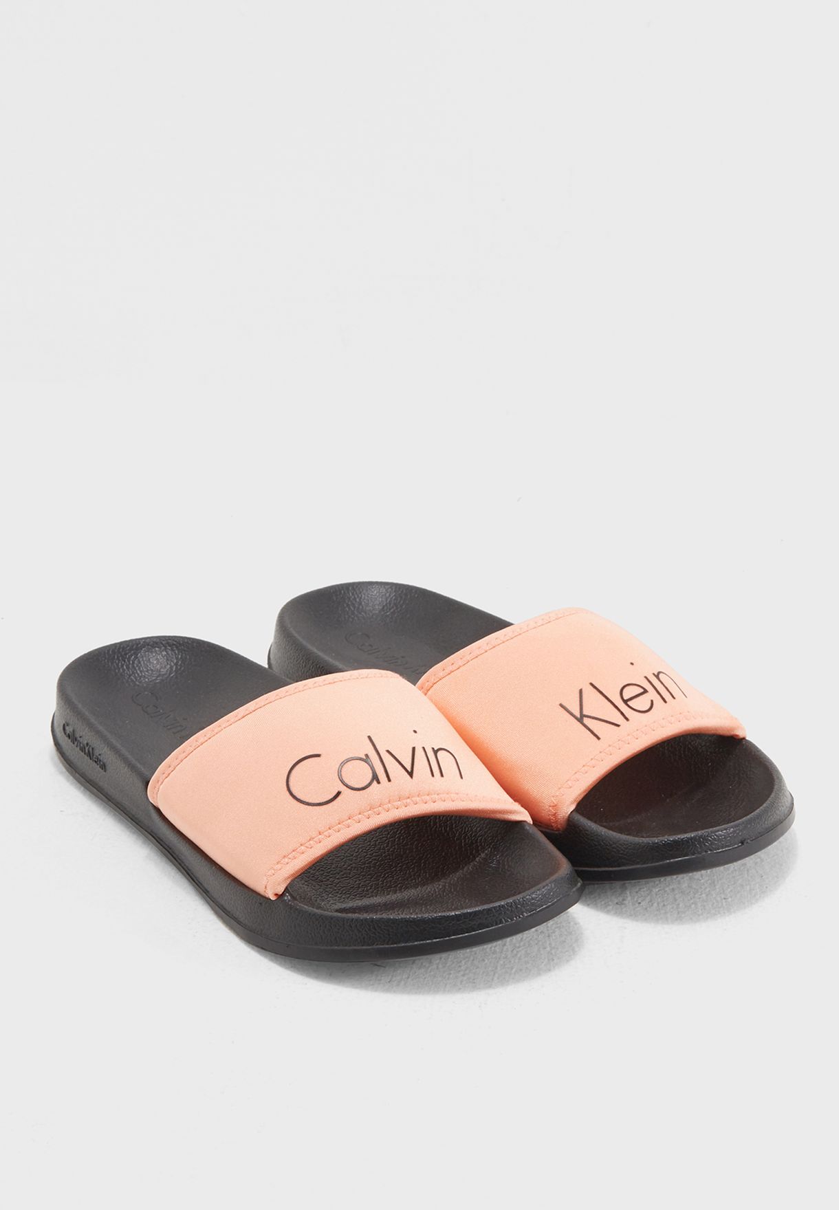 Buy Calvin Klein Multicolor Logo Slides For Women In Dubai Abu Dhabi Kw0kw00394