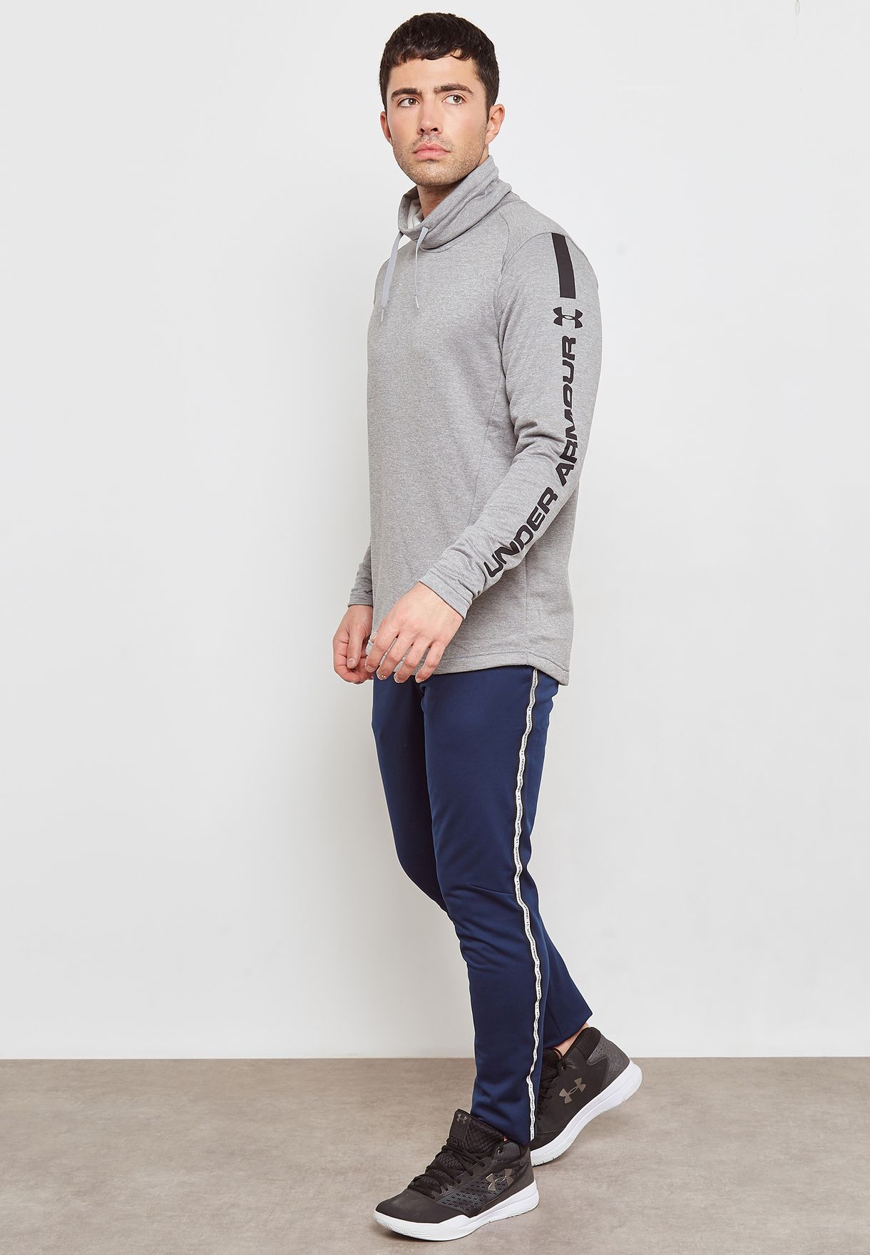 under armour navy sweatpants