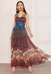 karen millen leopard print maxi dress