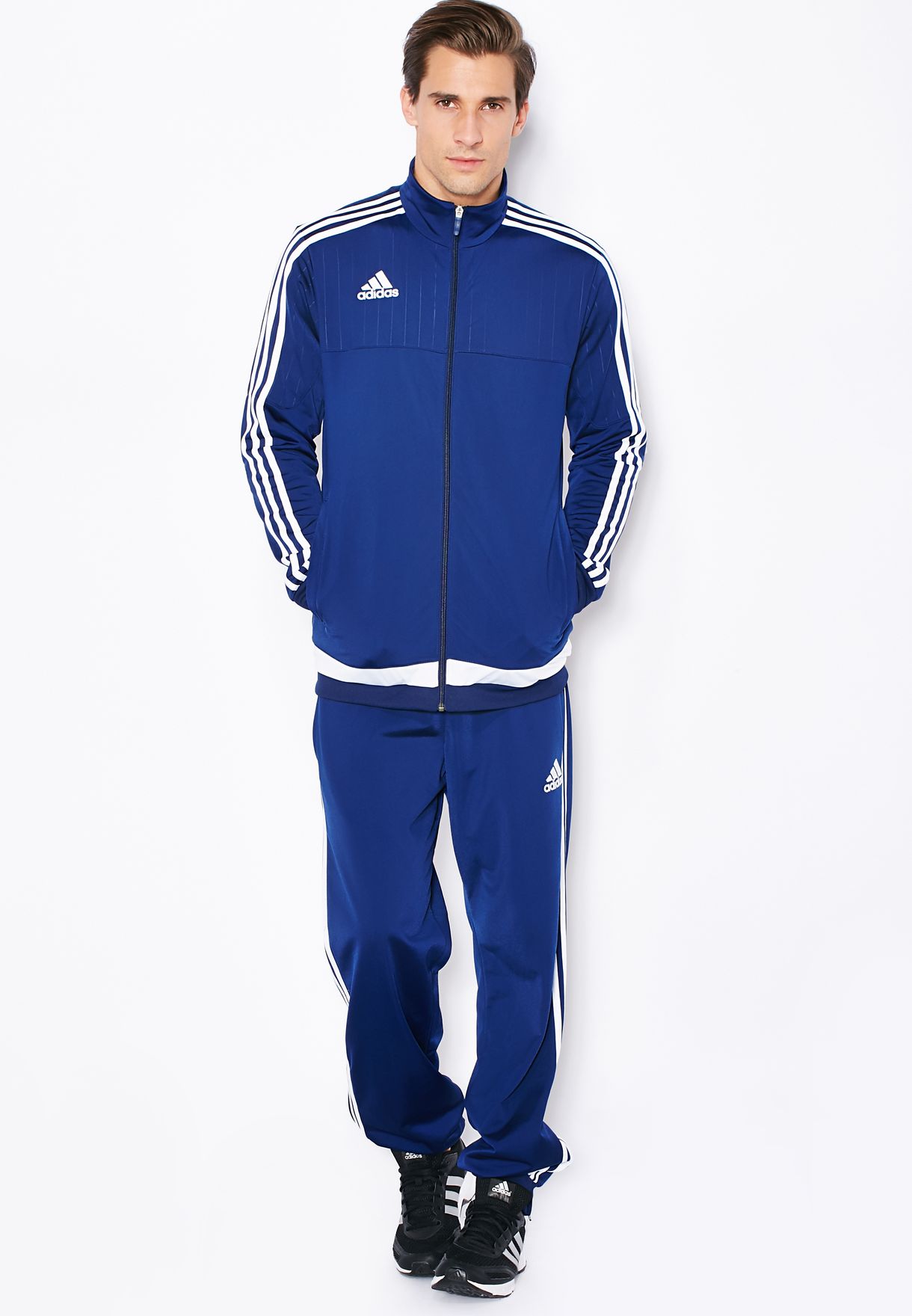 adidas blue suit