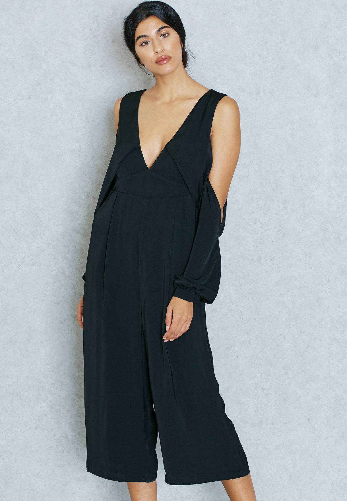 plunge culotte jumpsuit