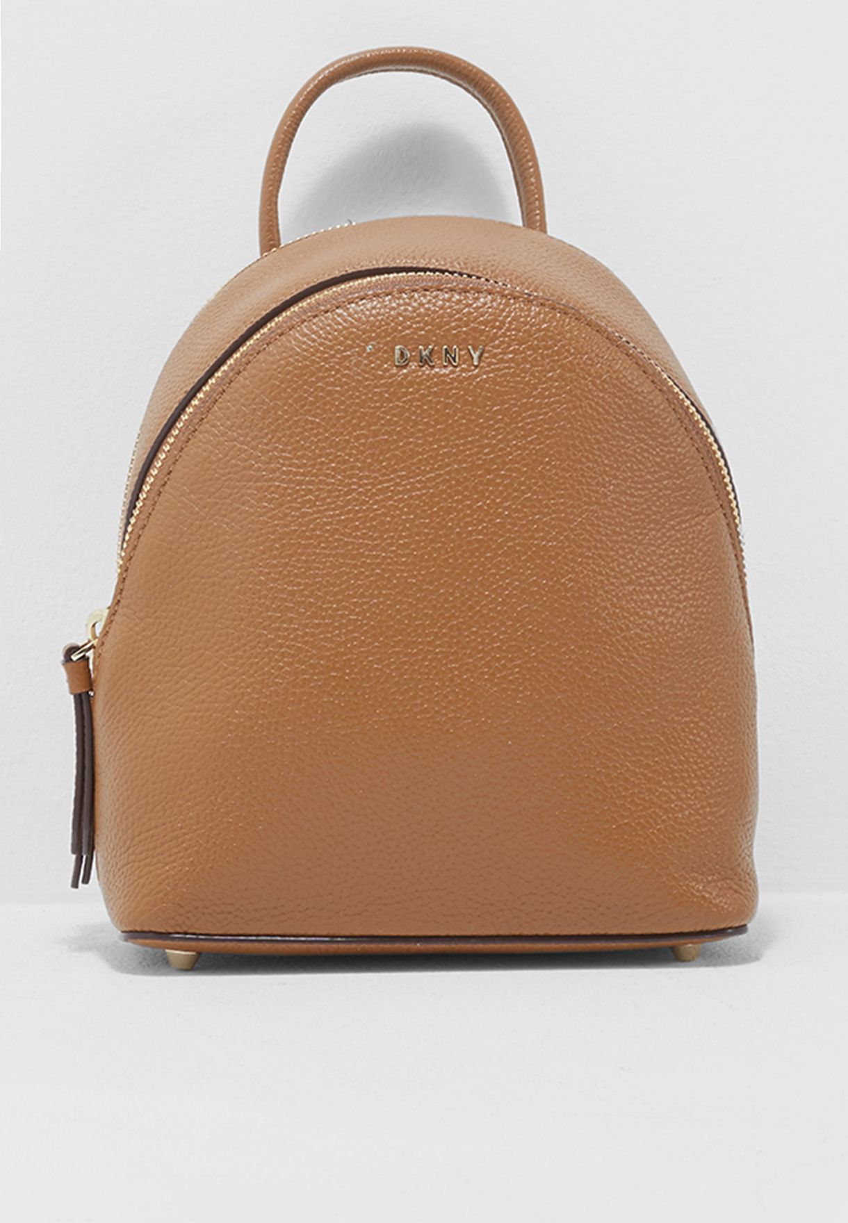 brown dkny backpack