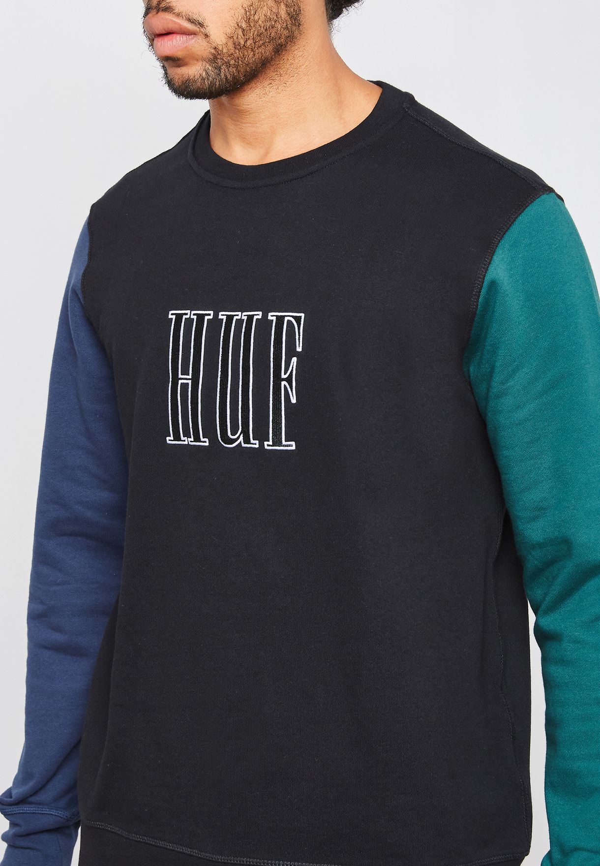 huf crevasse crewneck sweatshirt