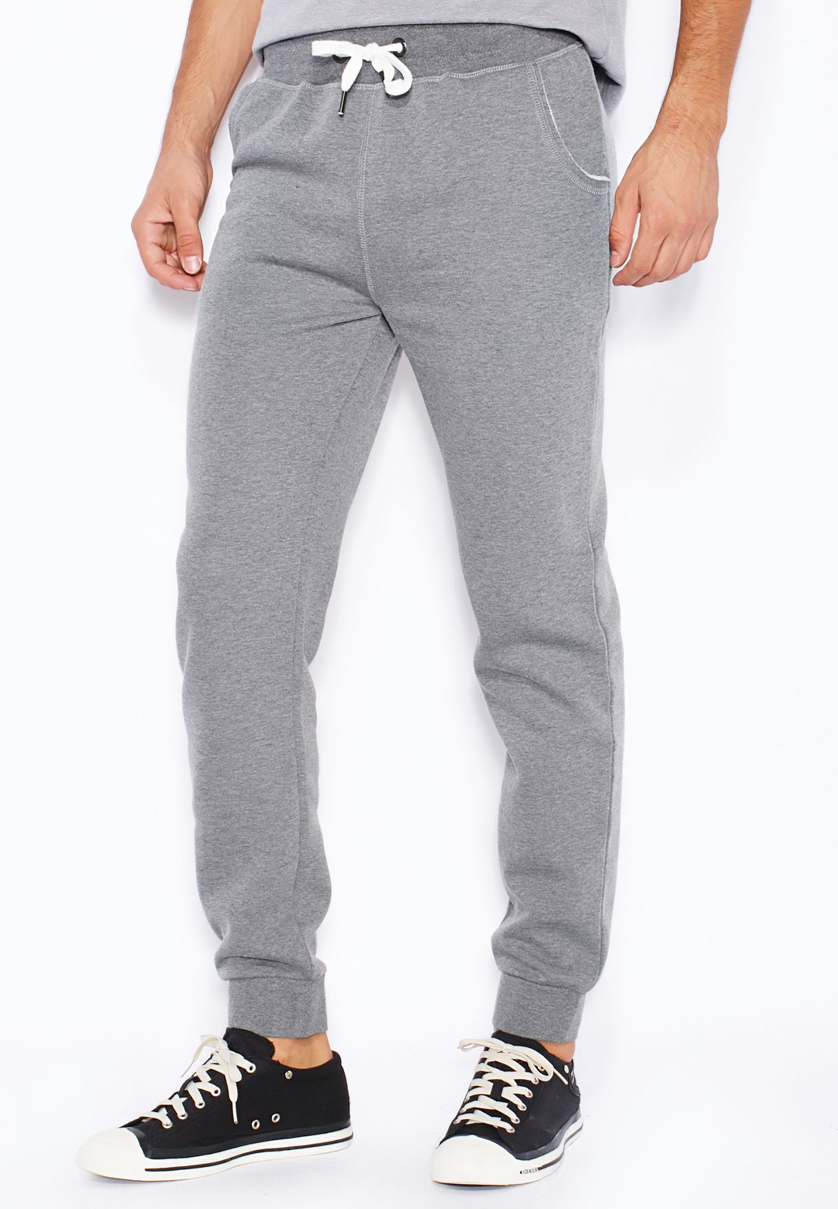 plain grey sweatpants