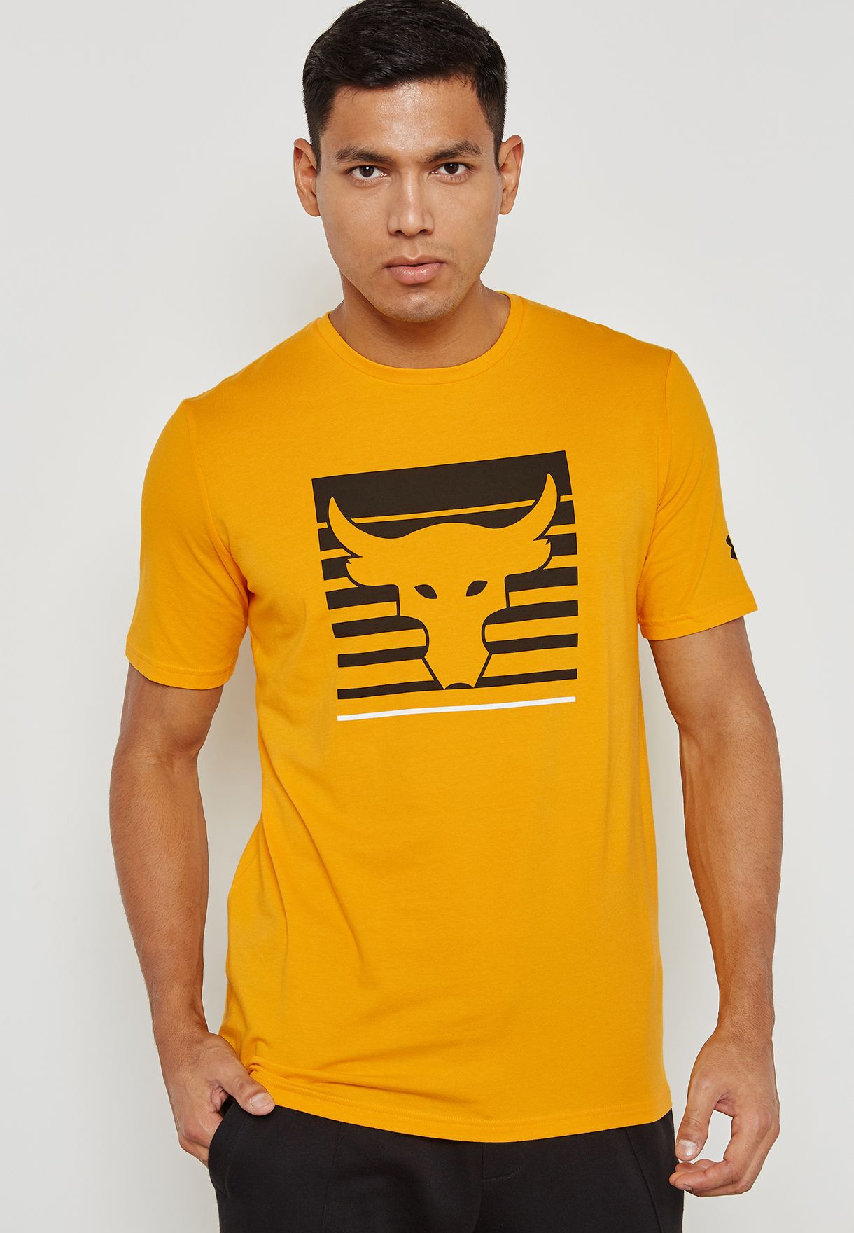 under armour yellow t shirt online