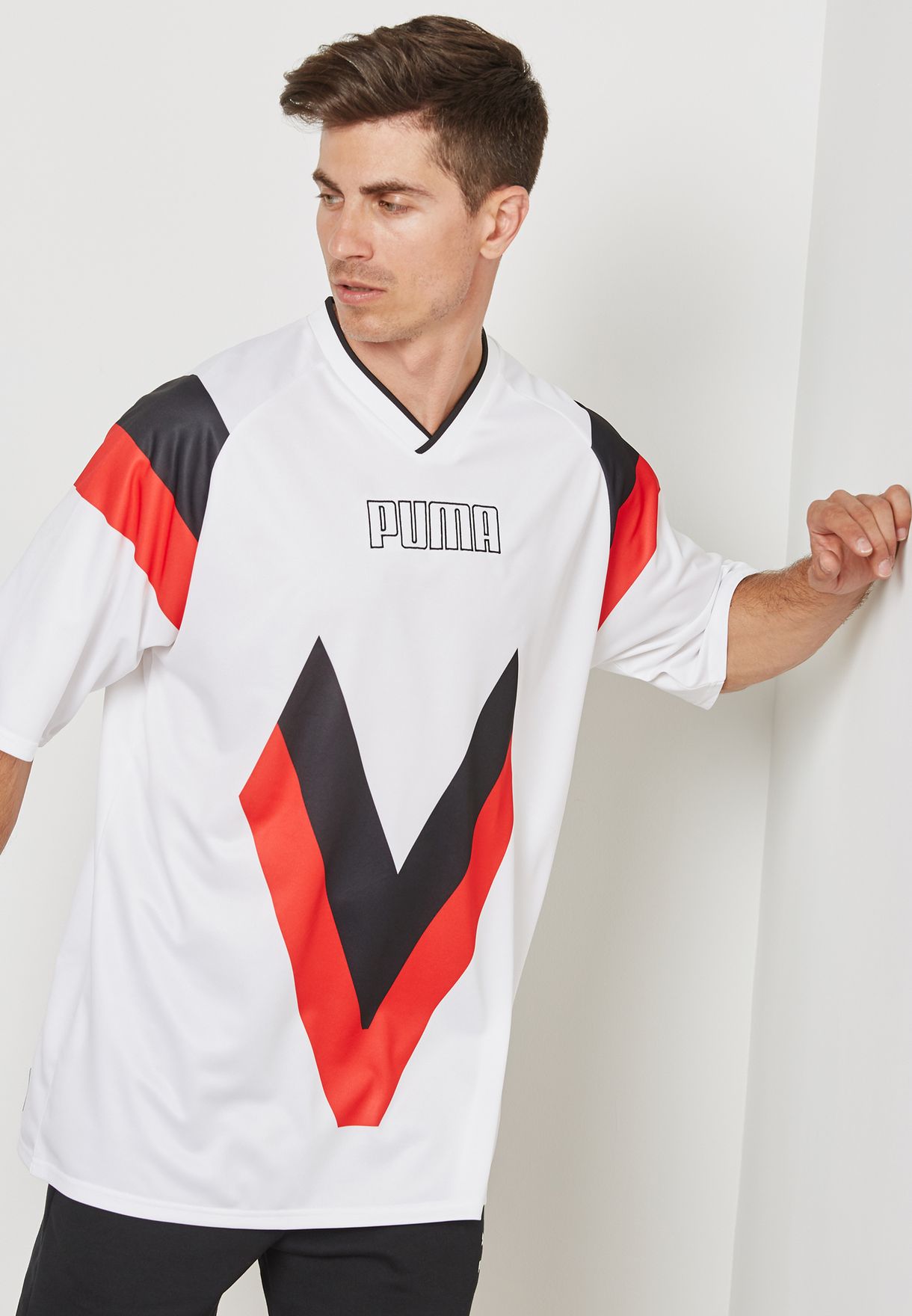 puma heritage football t shirt