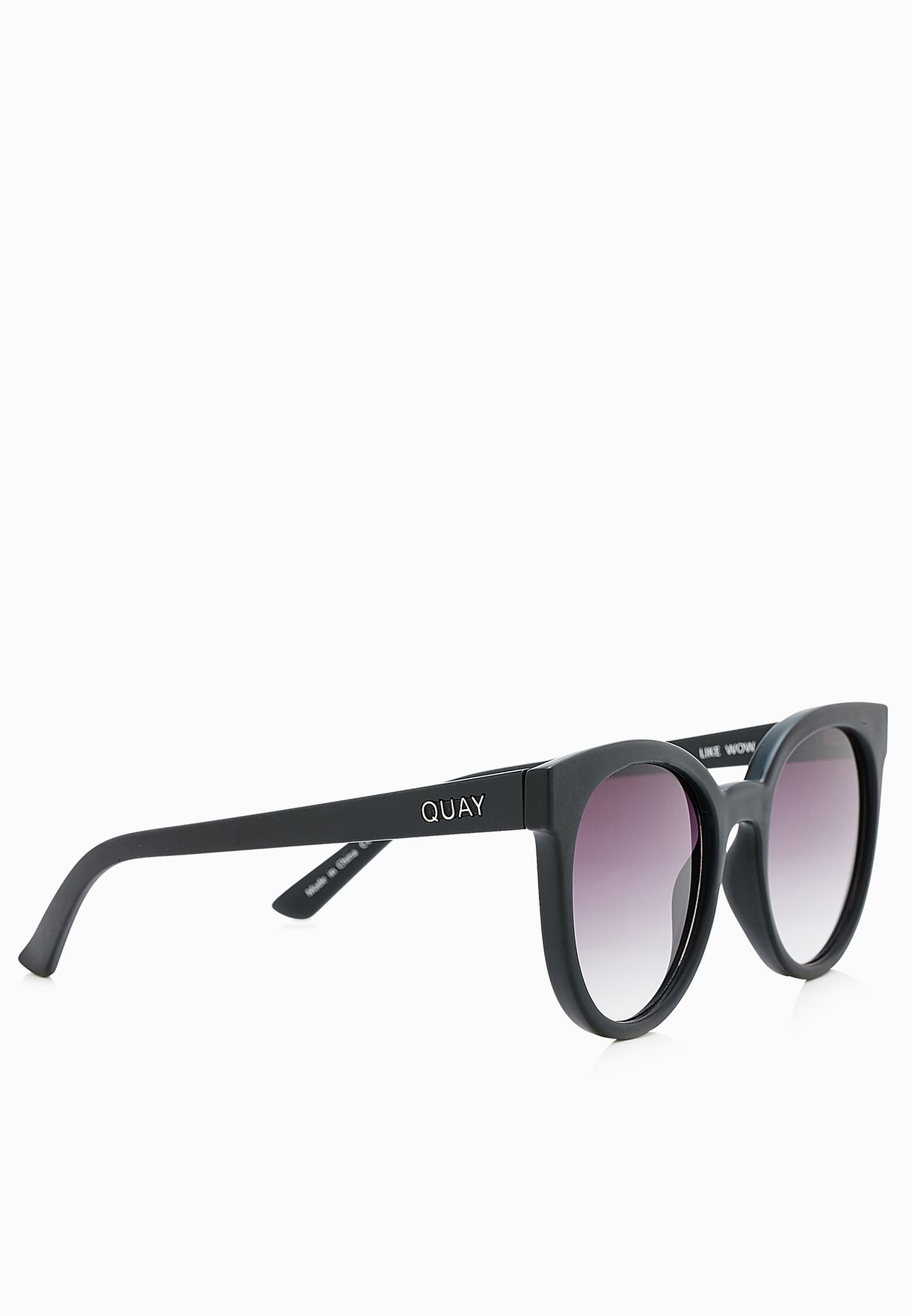 quay like wow sunglasses black