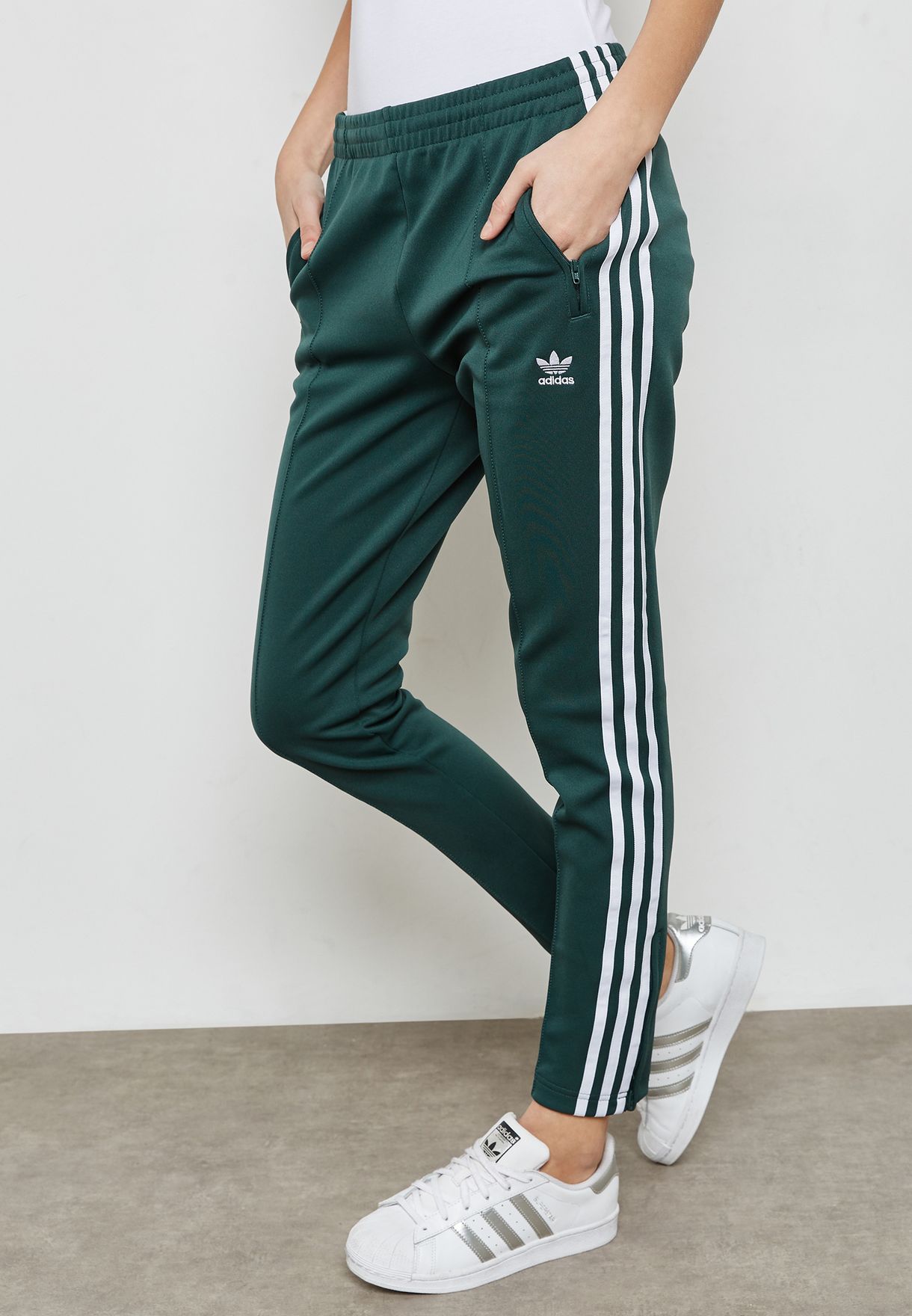 Buy adidas Originals green Superstar Sweatpants for Women in MENA ...