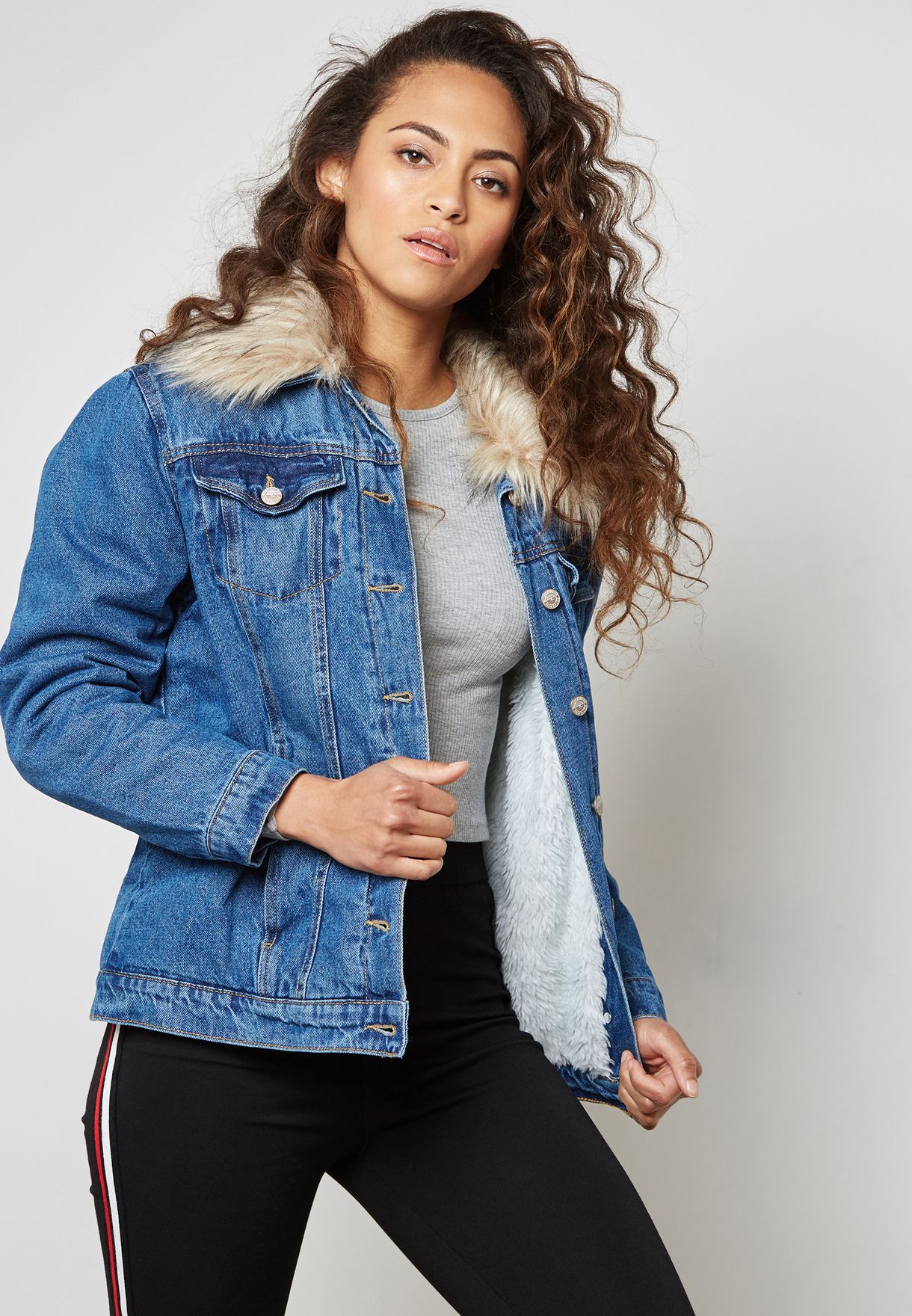 new look denim jacket women