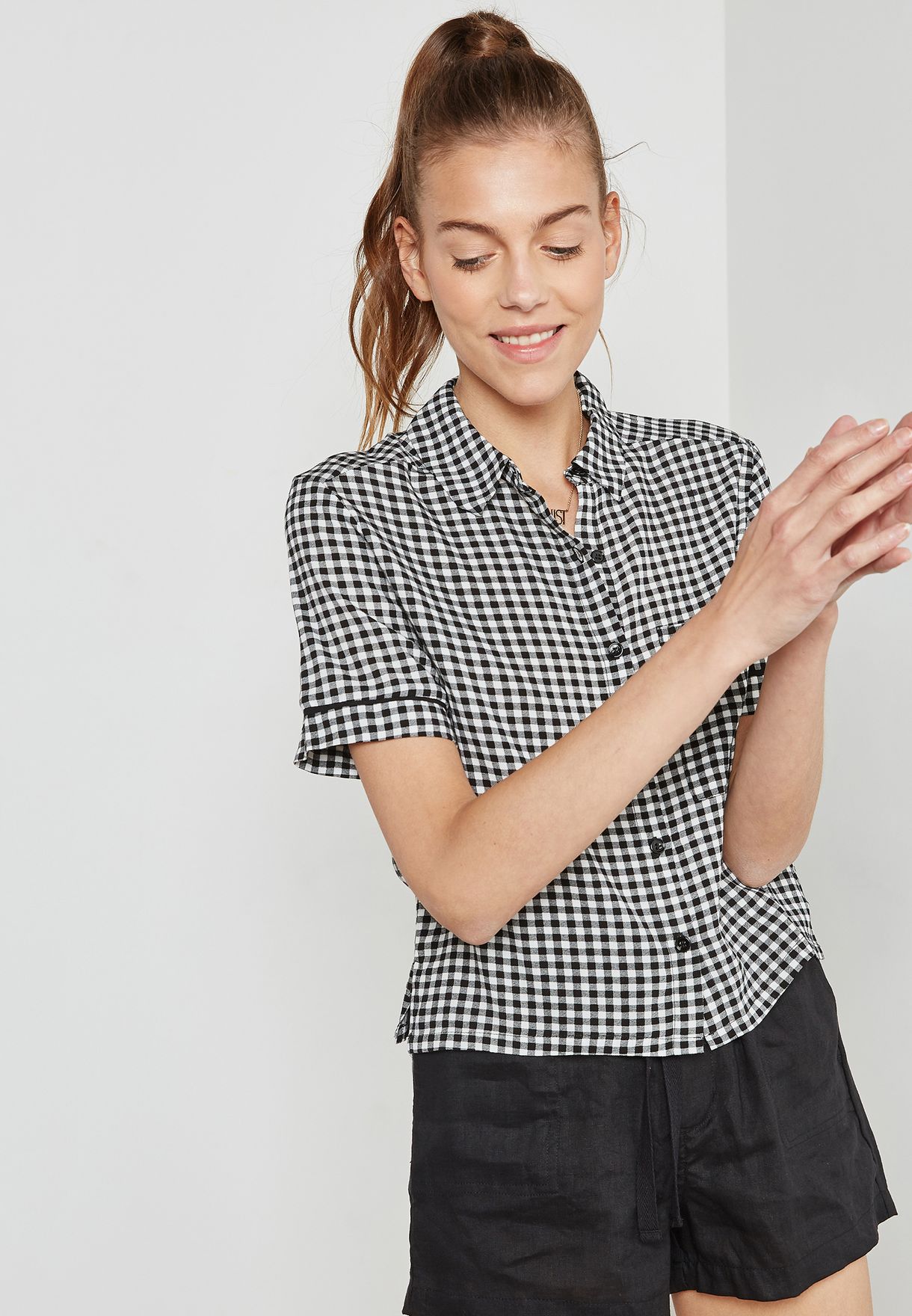 forever 21 gingham top