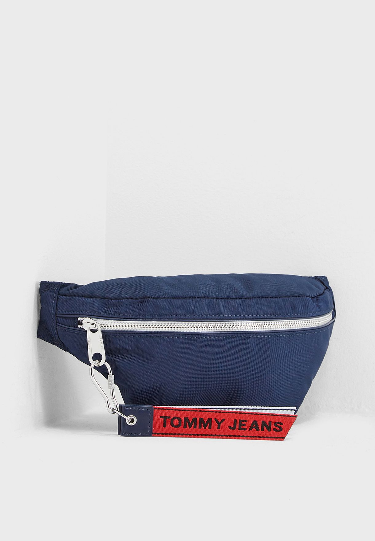 tommy jeans logo tape bum bag