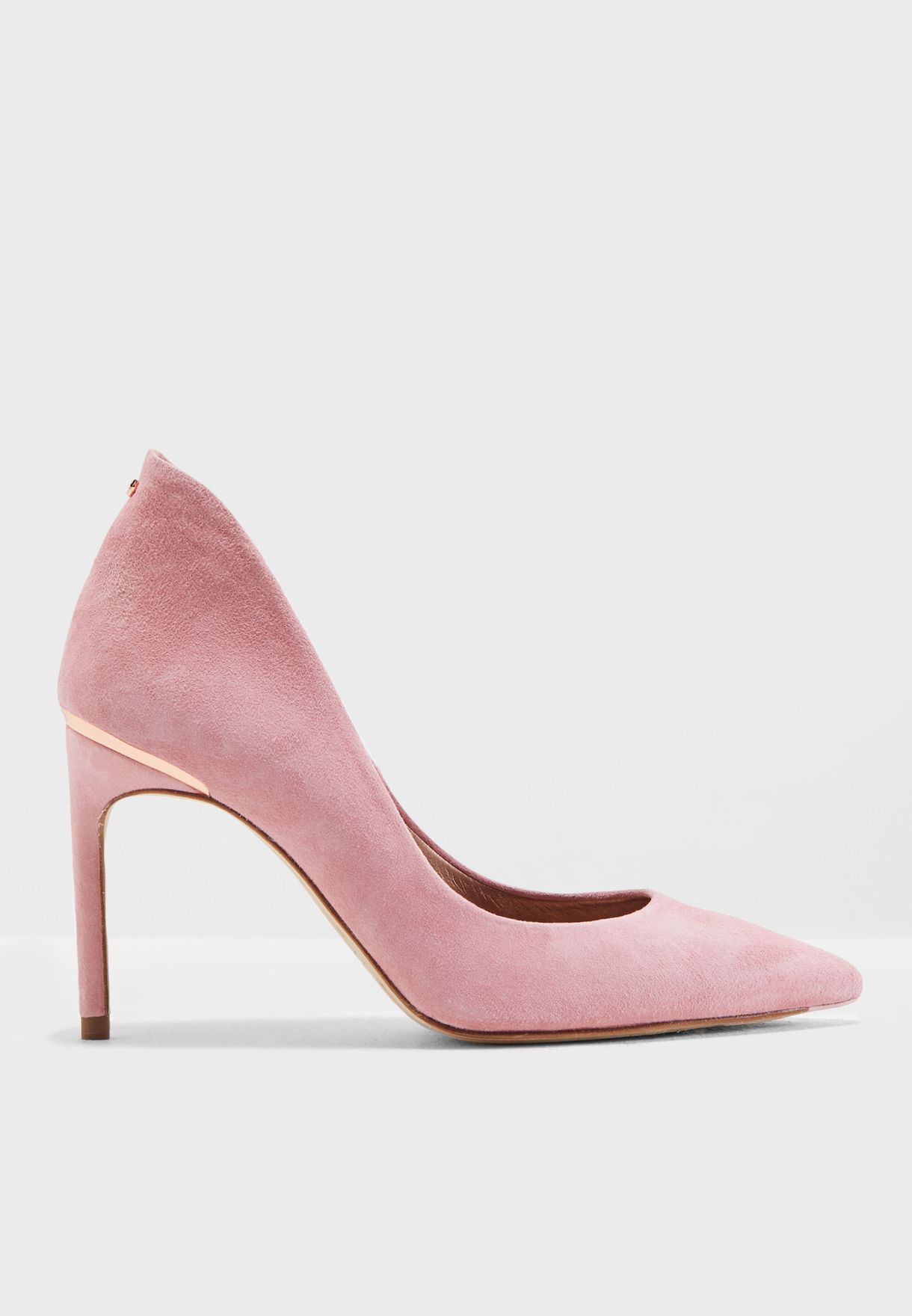 ted baker pink suede heels