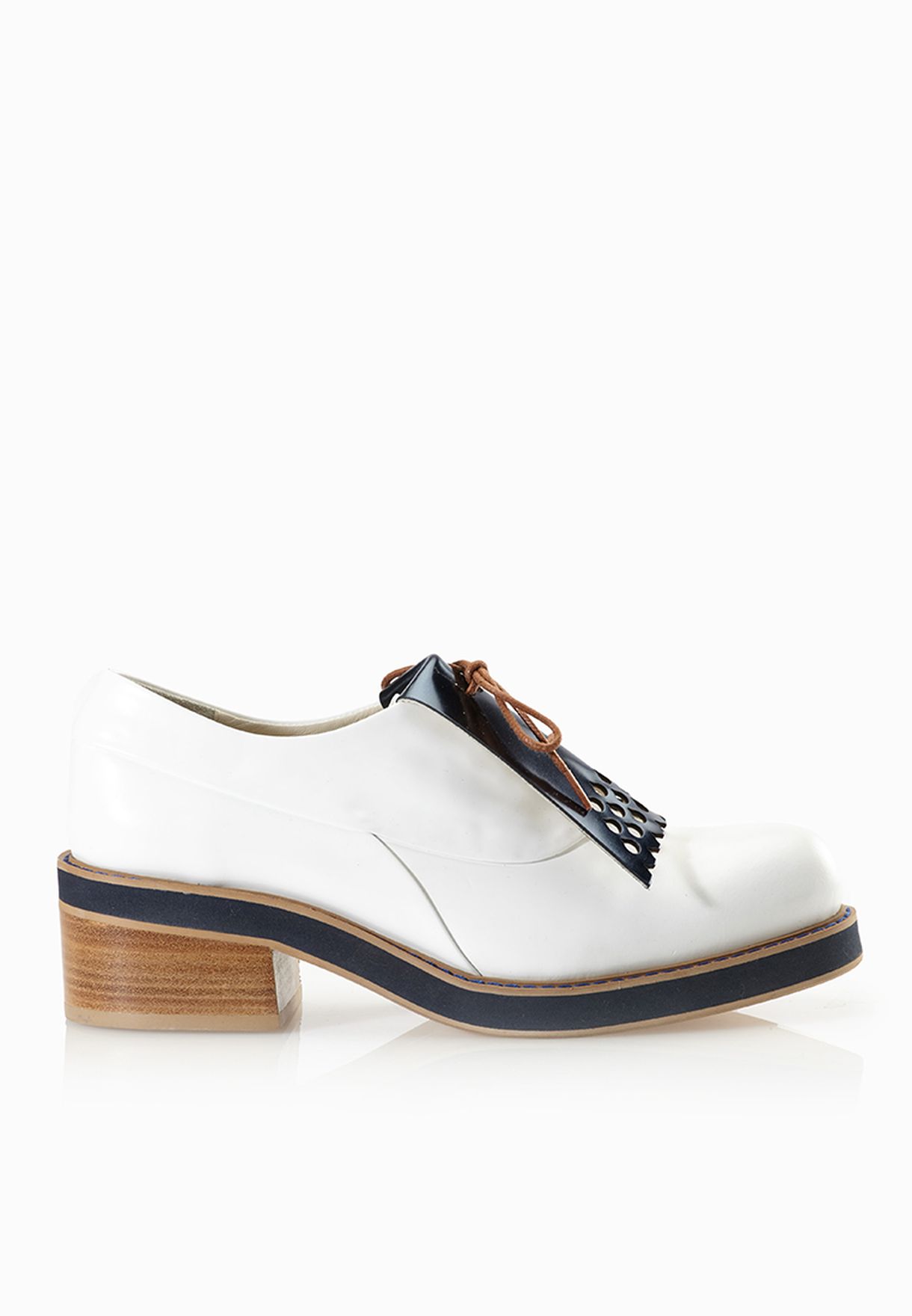 Buy white Inglewood Leather Lace Up Slip Ons for Women in MENA, Worldwide