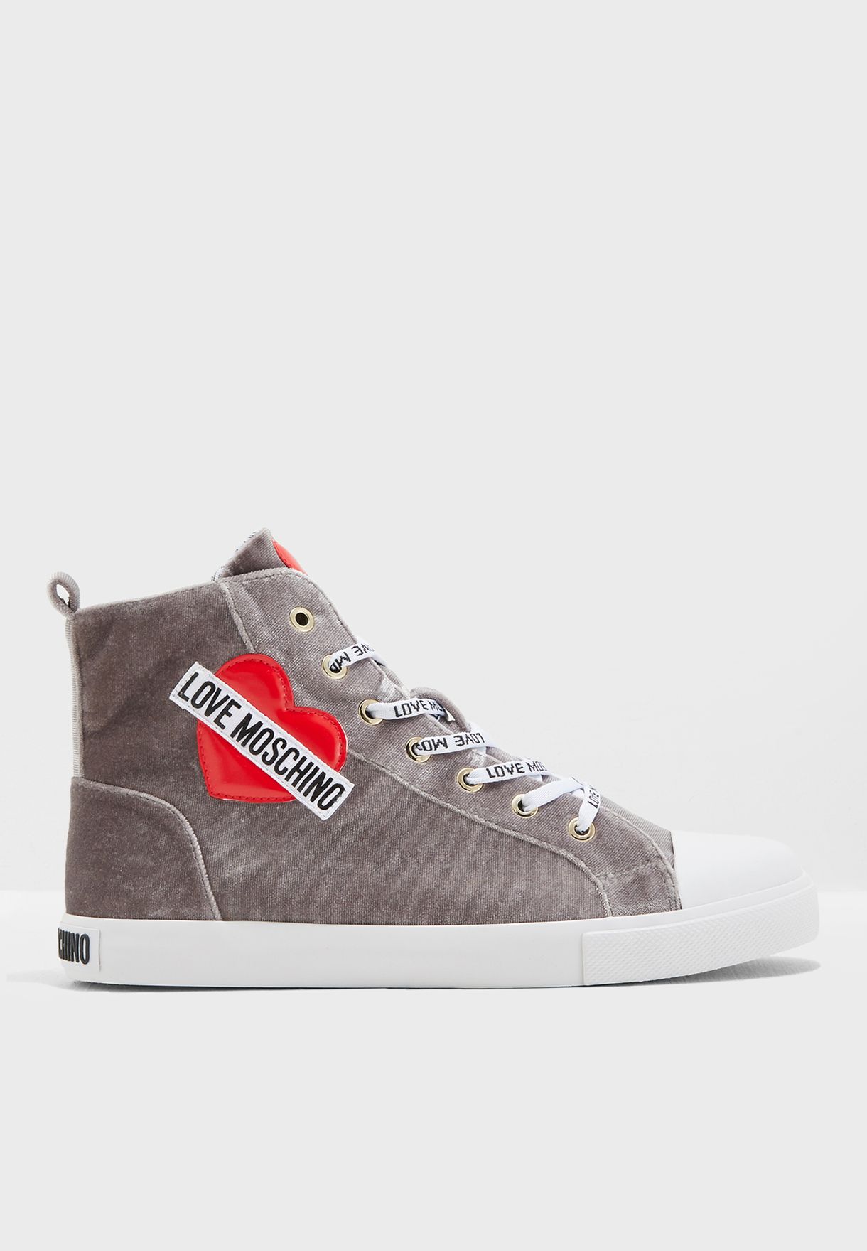 Buy Love Moschino grey High Top Sneaker 