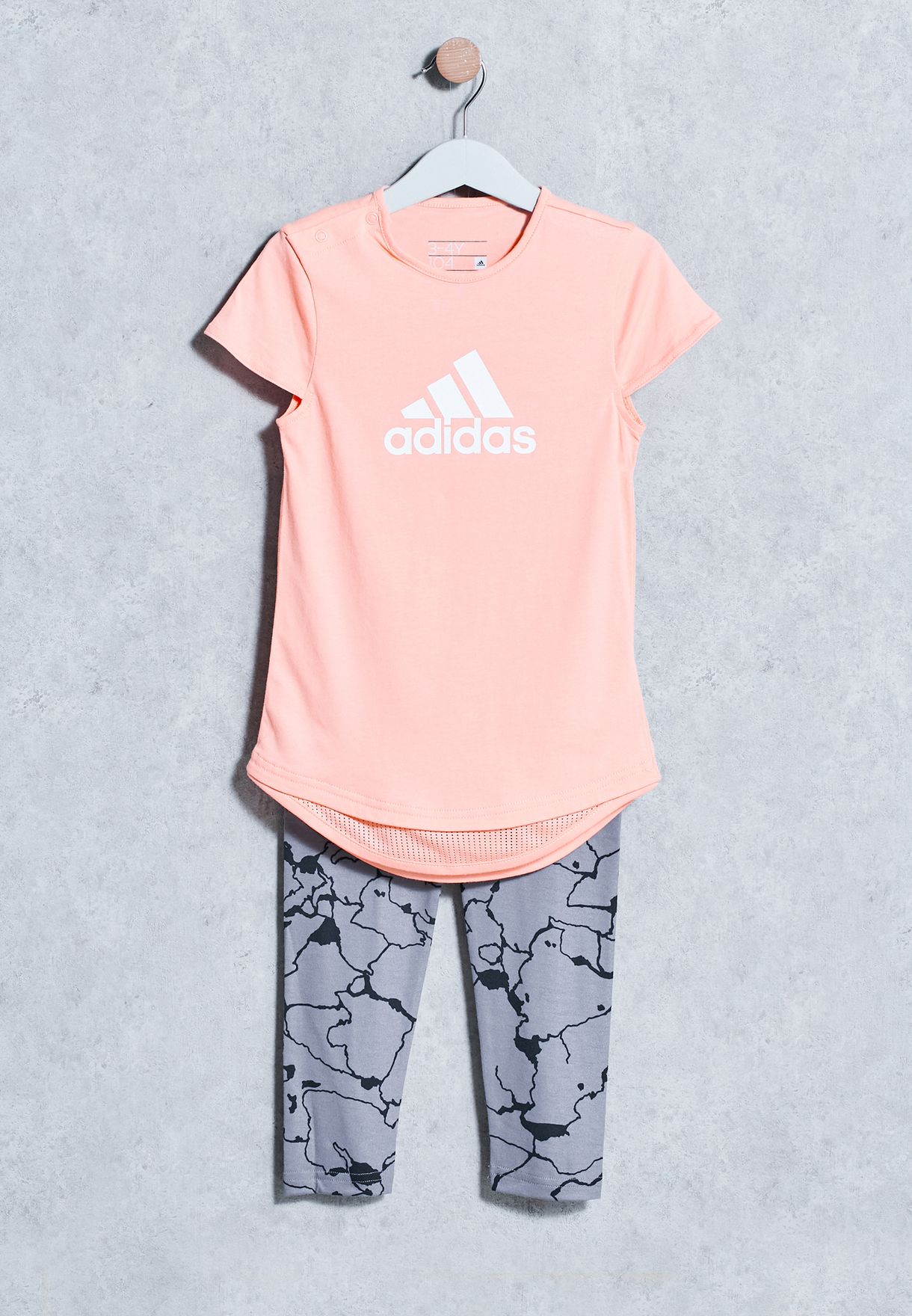 adidas leggings and shirt set