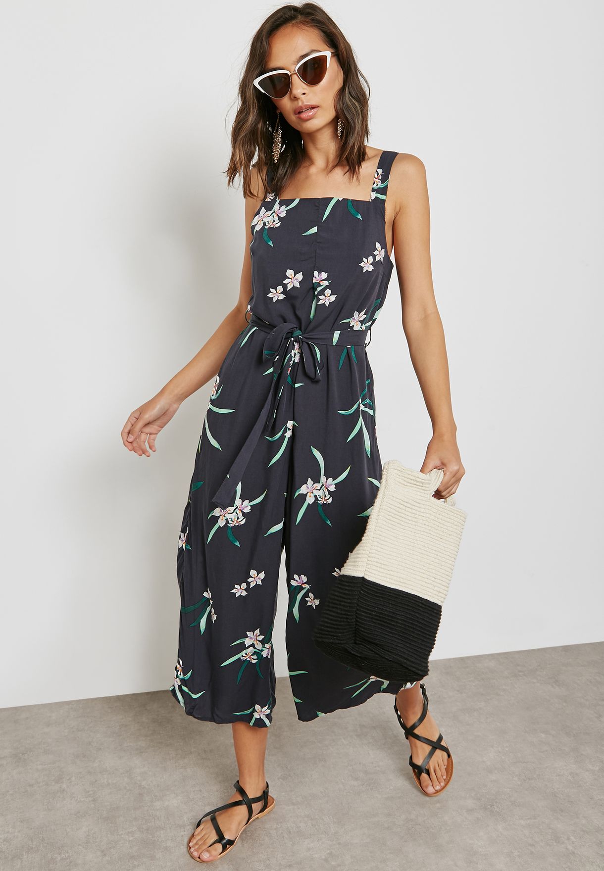 cotton culotte jumpsuit