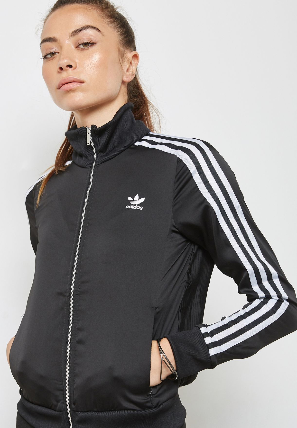 adidas europa black and red track top