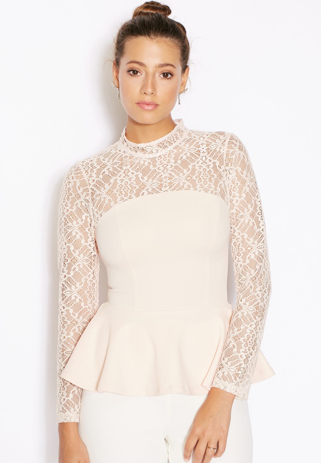 miss selfridge peplum top