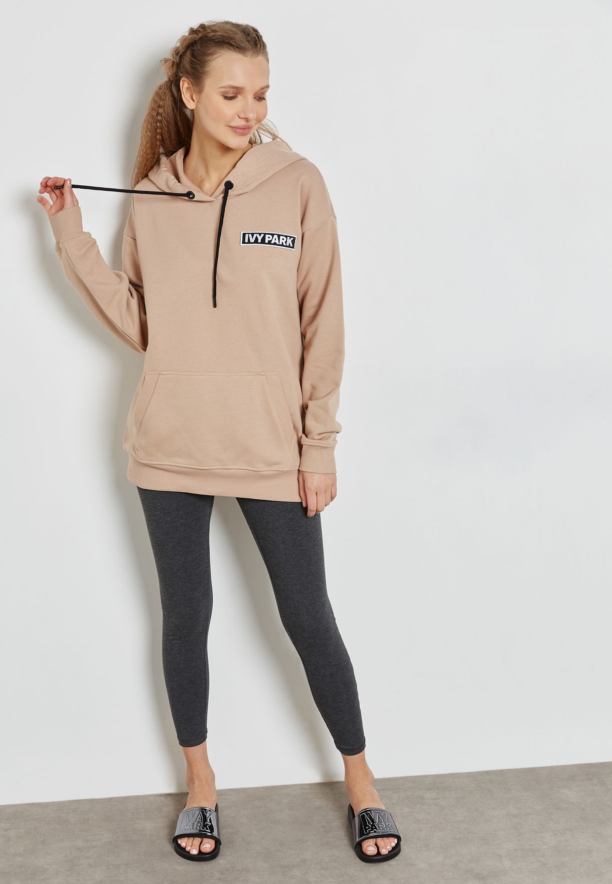 ivy park longline hoodie