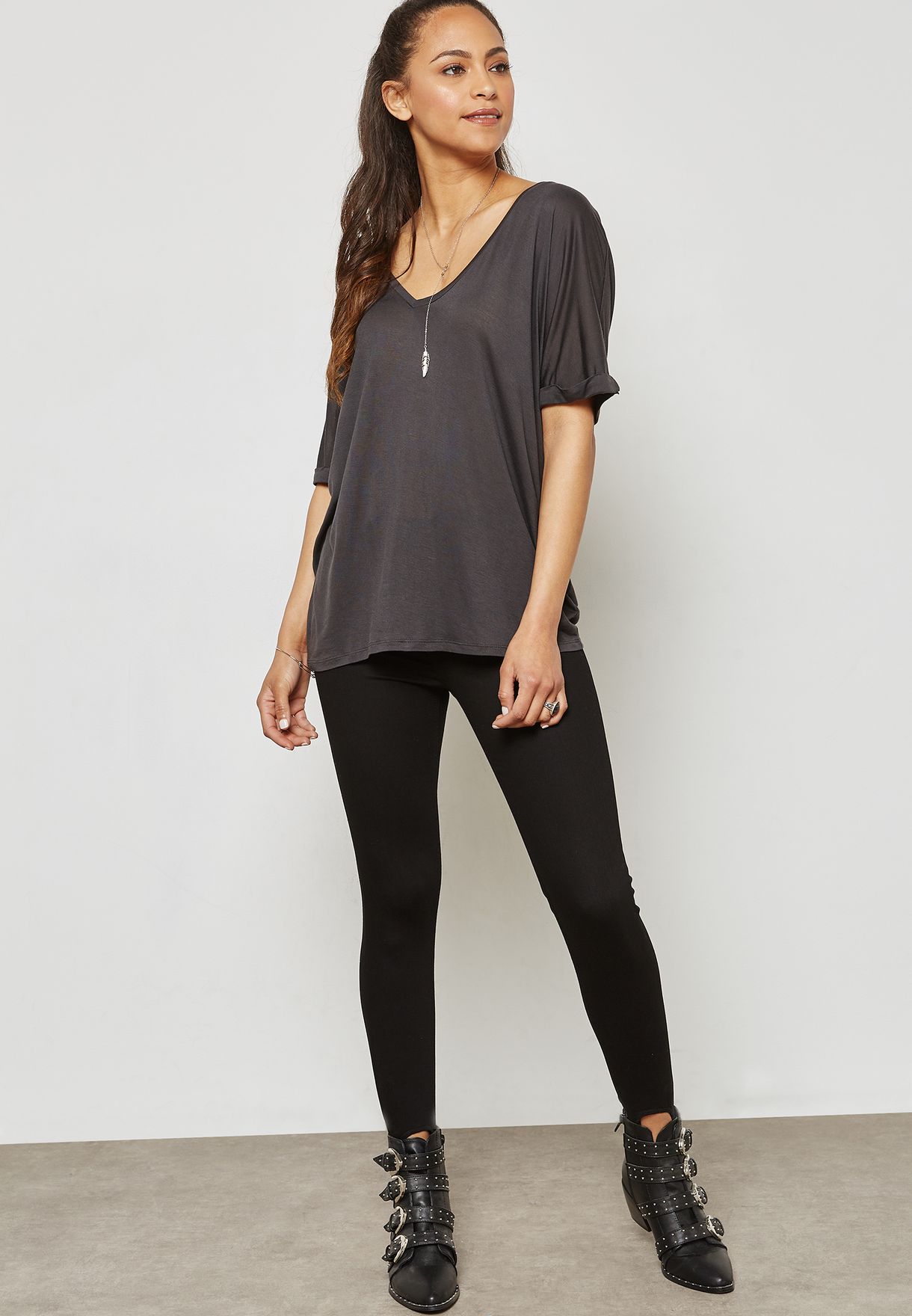 Buy Ginger black Stirrup Skinny Jeans for Women in Dubai, Abu Dhabi