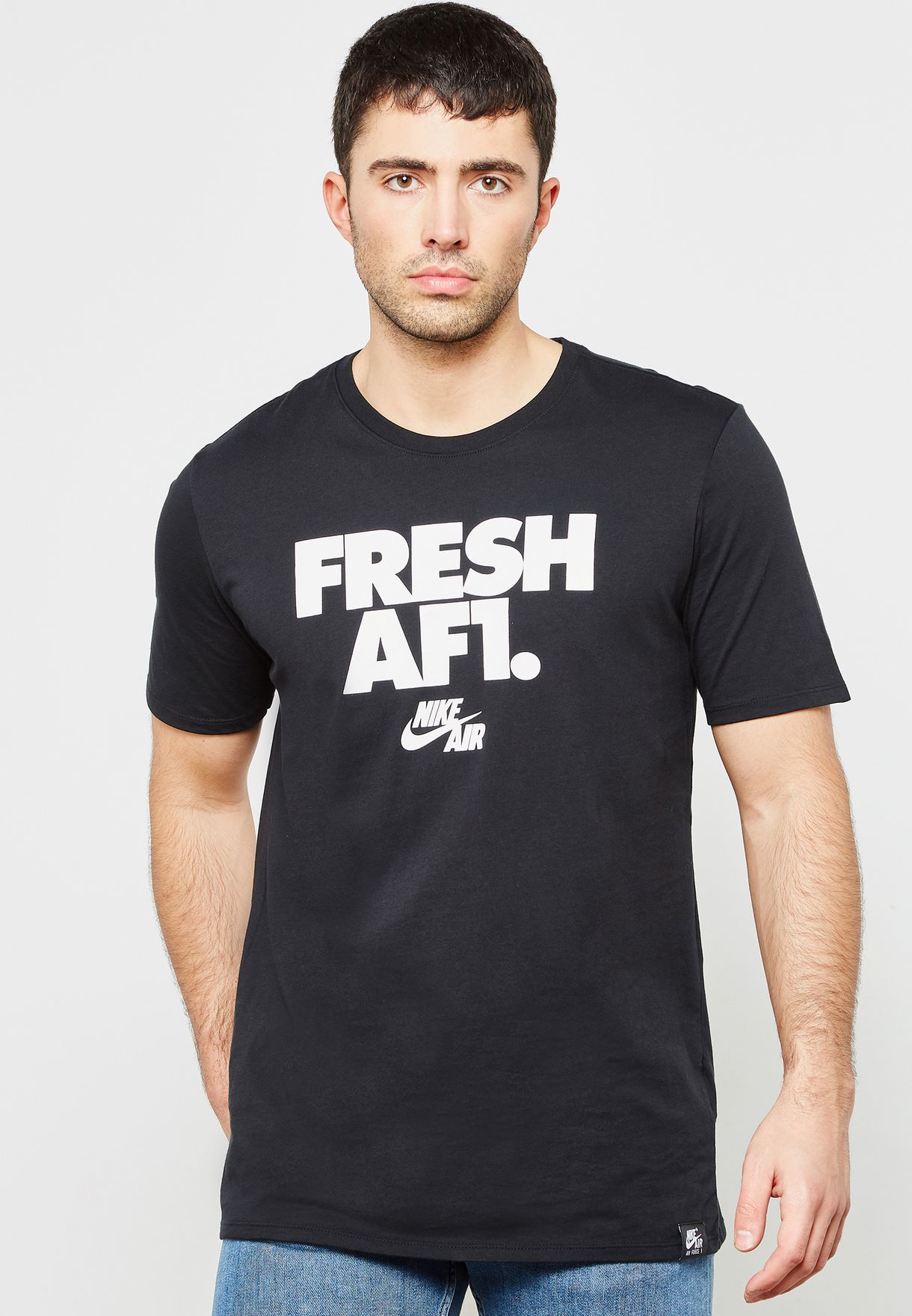 Buy Nike black AF1 T-Shirt for Men in 
