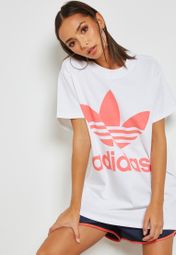 Buy adidas Originals white adicolor Trefoil T-Shirt for Women in Riyadh,  Jeddah | DH4429