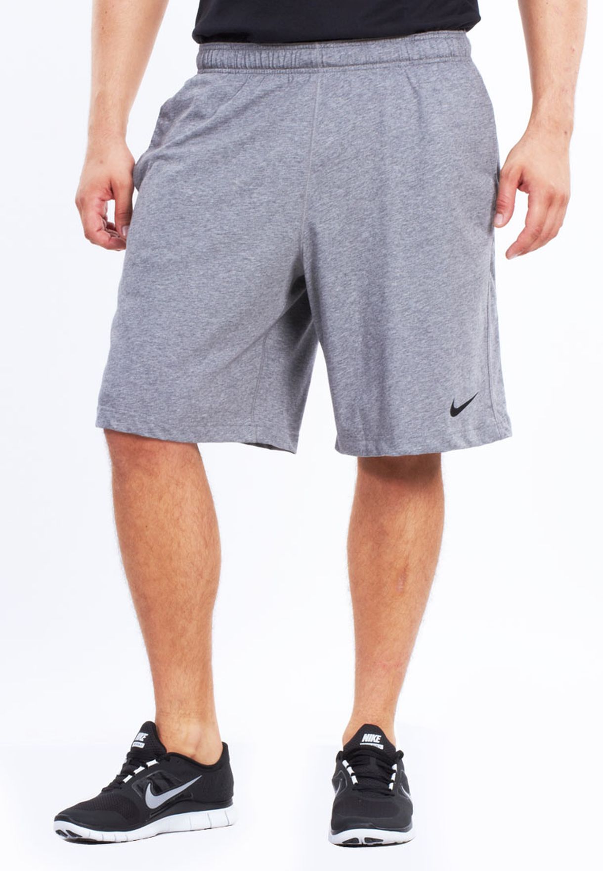 Buy Nike grey Ess Dfc Knit Shorts for 