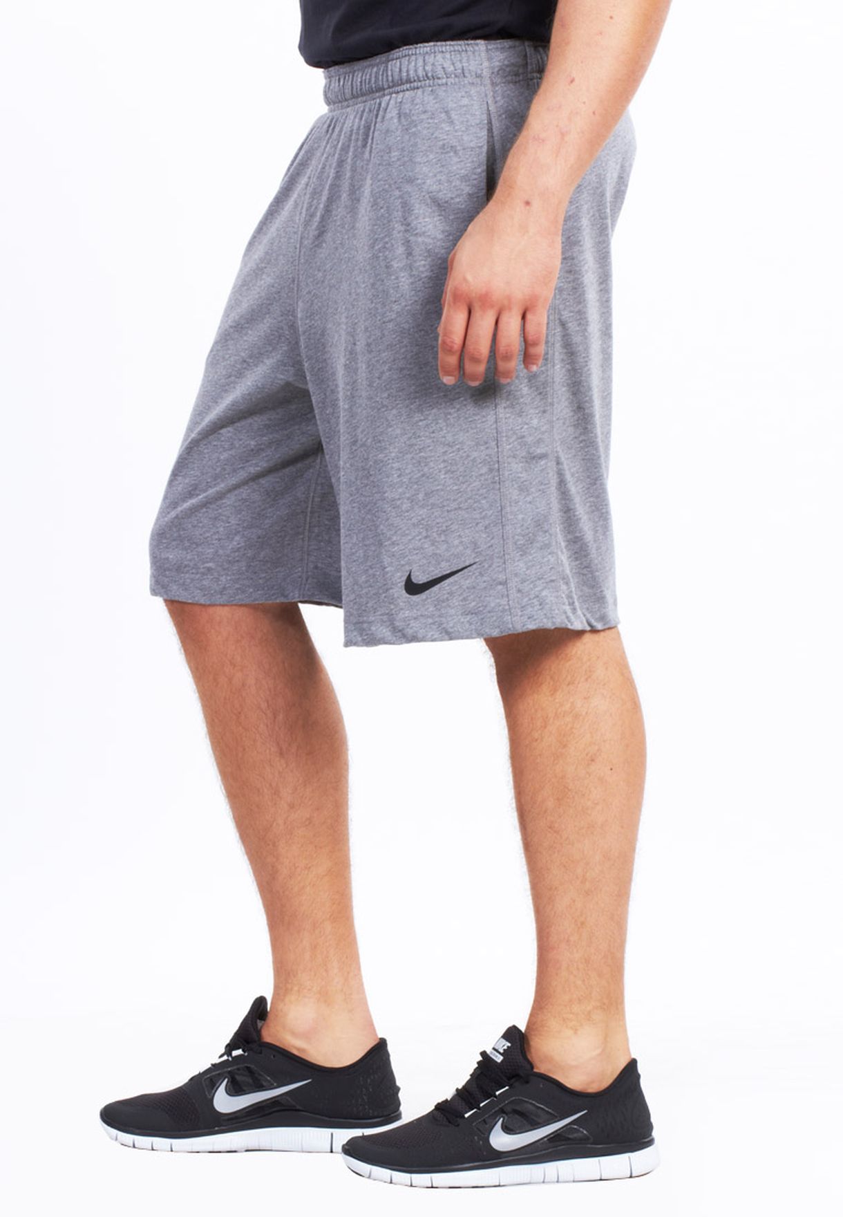 Buy Nike grey Ess Dfc Knit Shorts for 