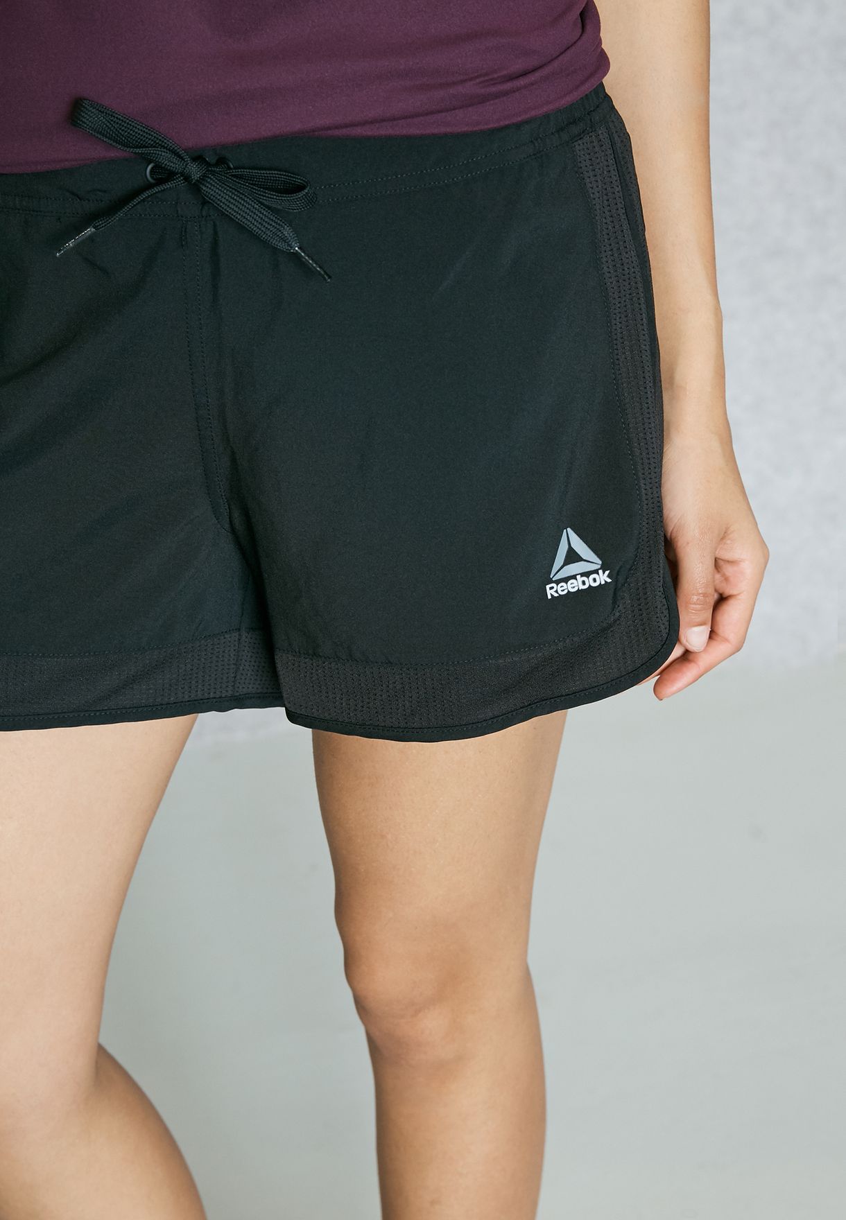 reebok women's mesh shorts