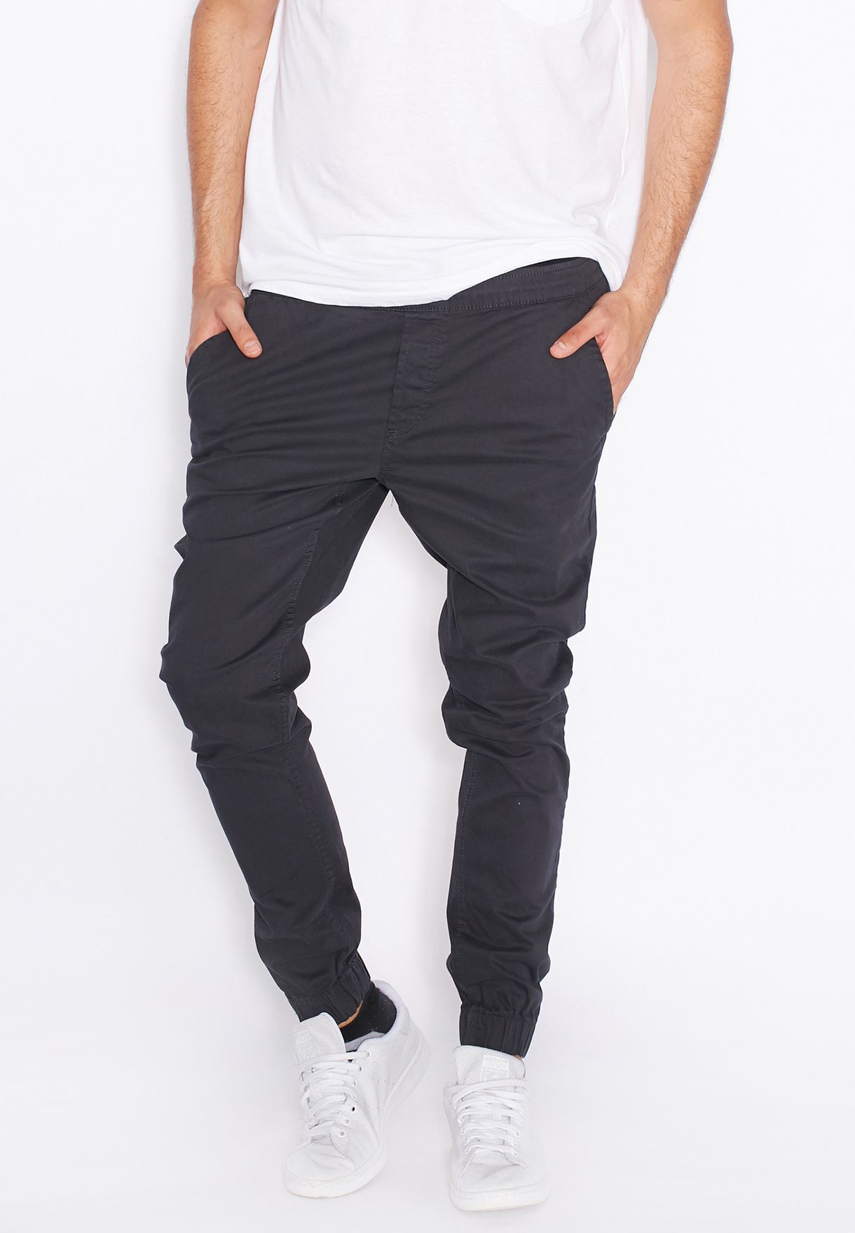 slim fit cuffed chinos