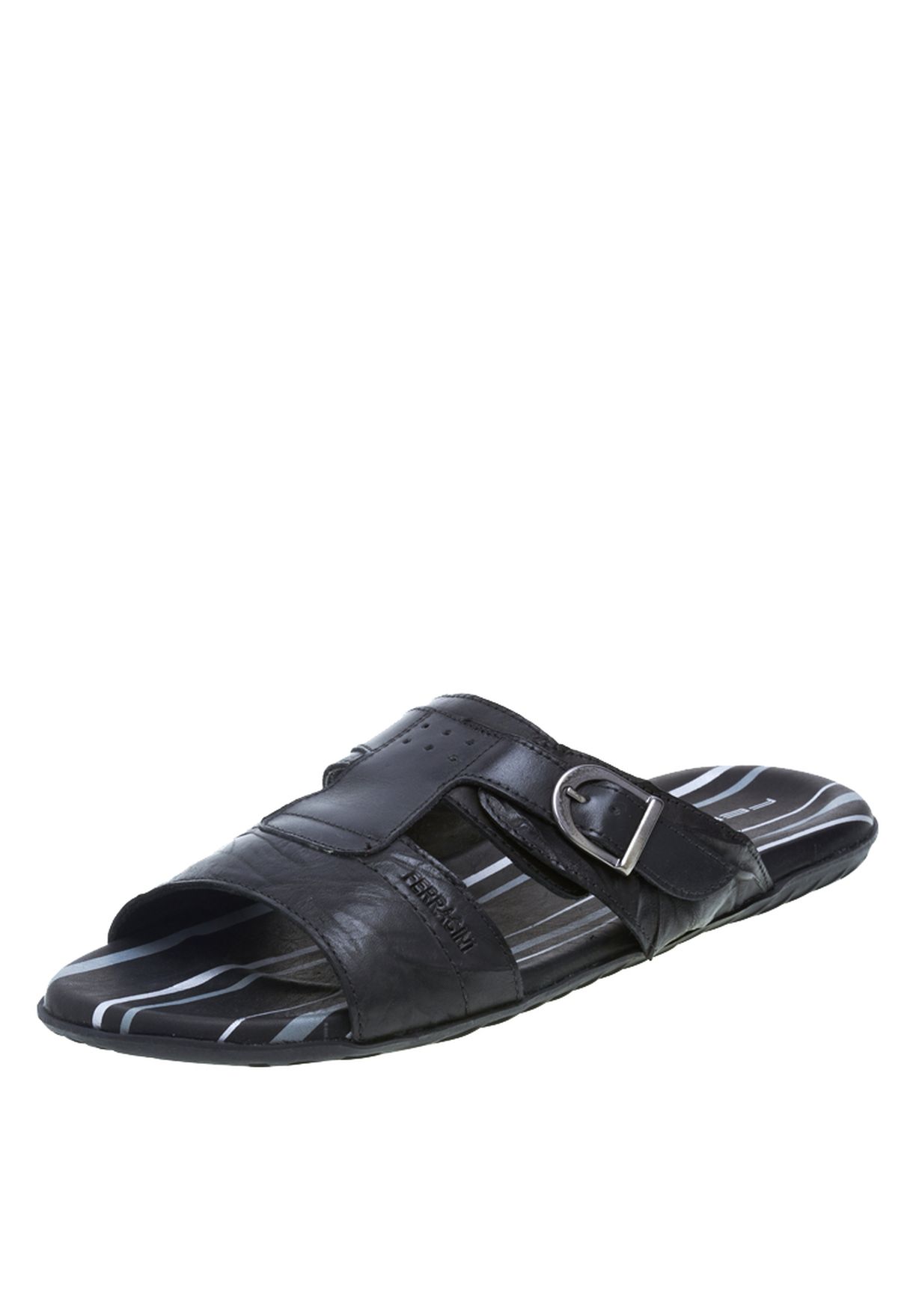 Buy Black Leather Dress Sandals For Men In Mena Worldwide 3085