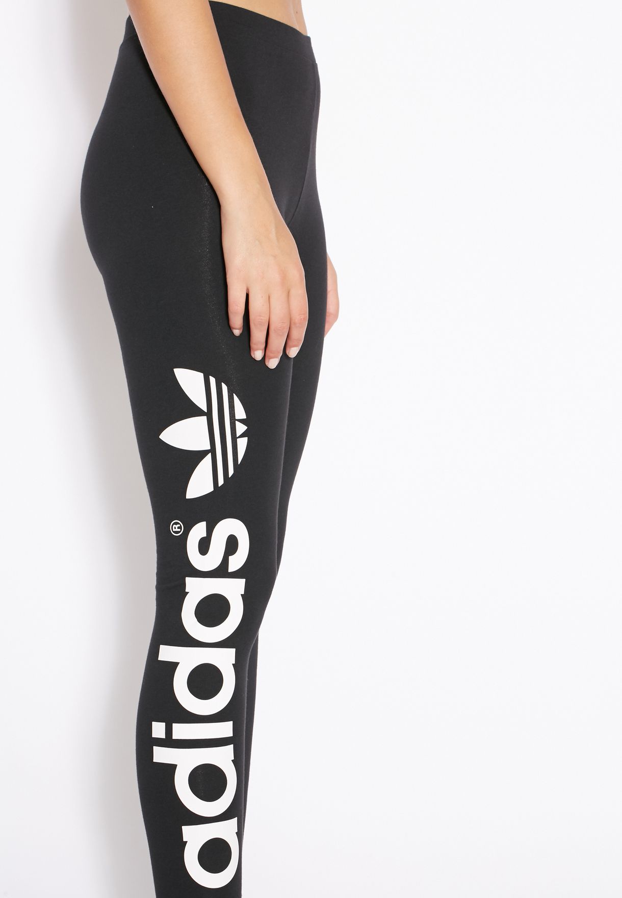 adidas originals linear glossy leggings