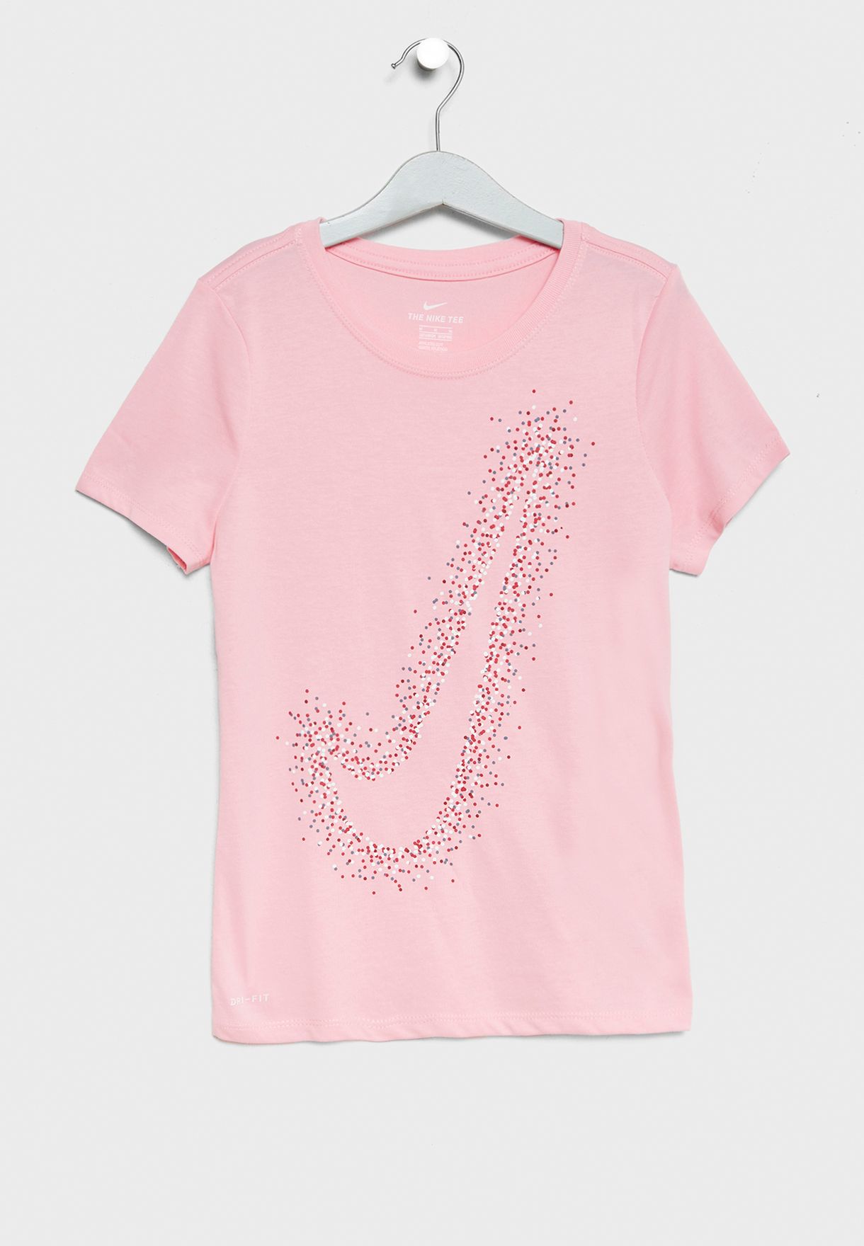 youth pink dri fit shirts